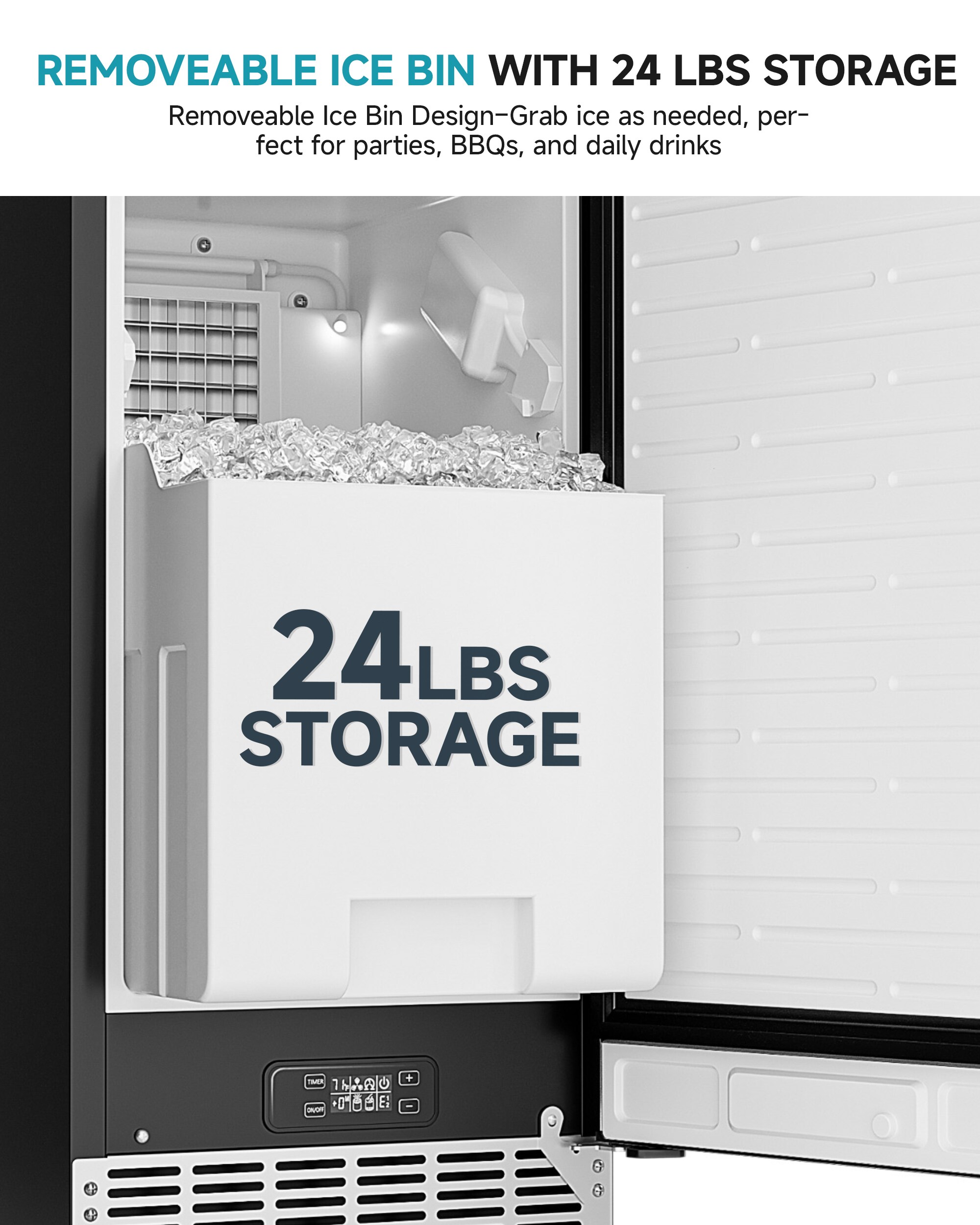 Euhomy CIM010-80SI-E-LS-SC Commercial-Ice-Makers - View #3