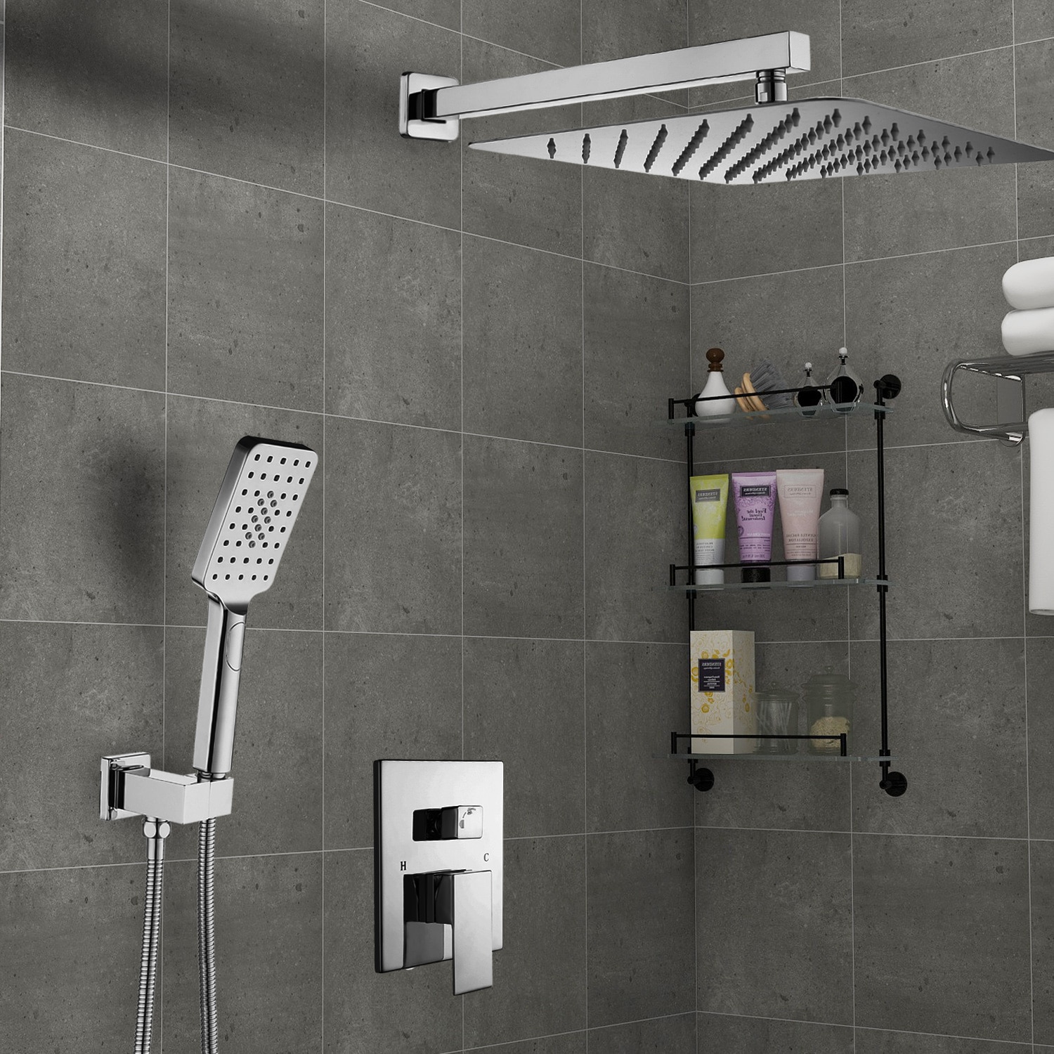 Maincraft HHK103CH Showerhead-Bar-Panels - View #3