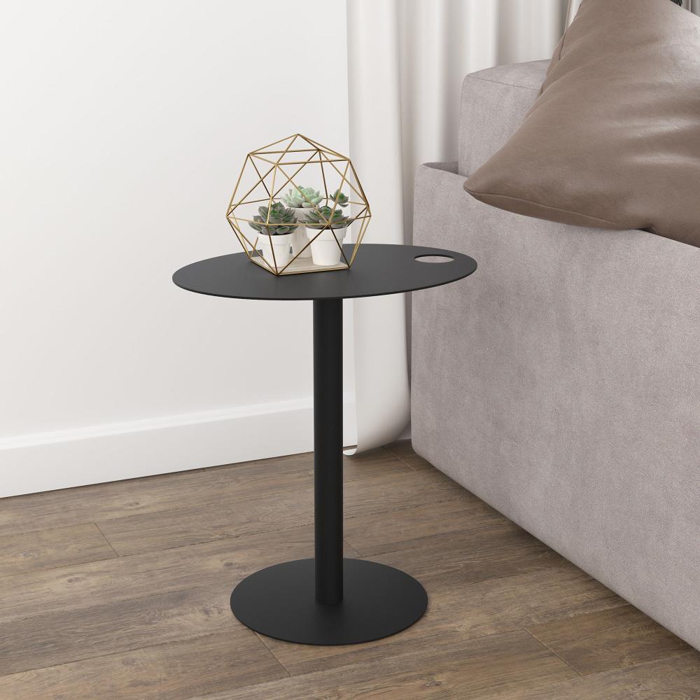 Worldwide Homefurnishings Black Metal End Table at Lowes.com