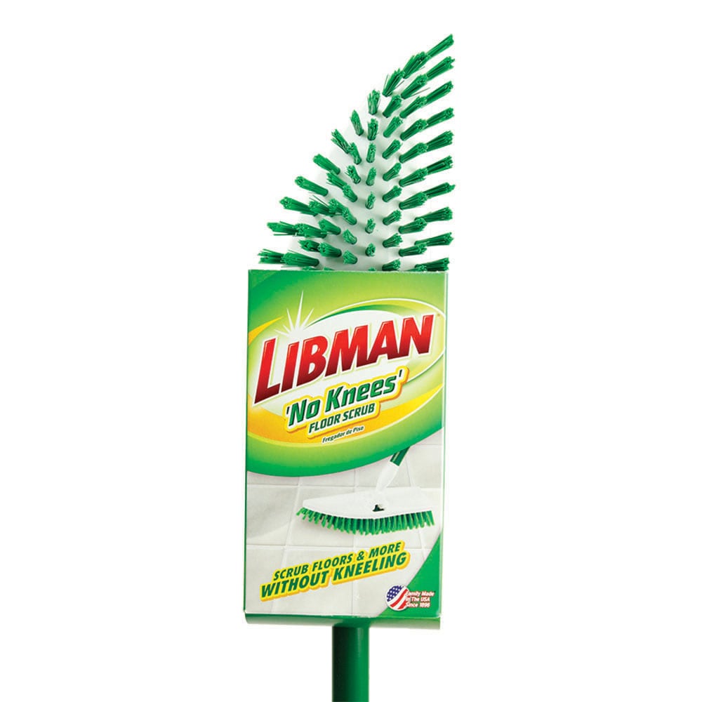 Libman Floor and Deck Scrub Brush with Steel Handle (4-Pack), Scrub Brushes