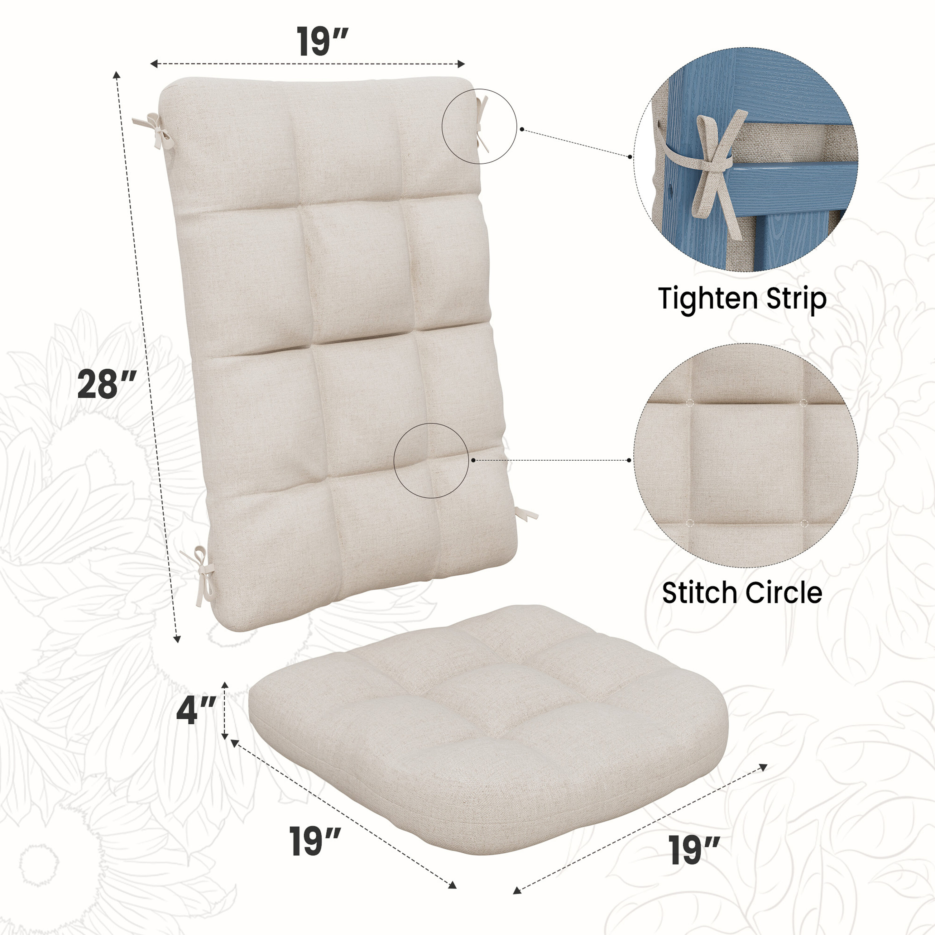 JEAREY YYZKD-BG Patio-Furniture-Cushions - View #11