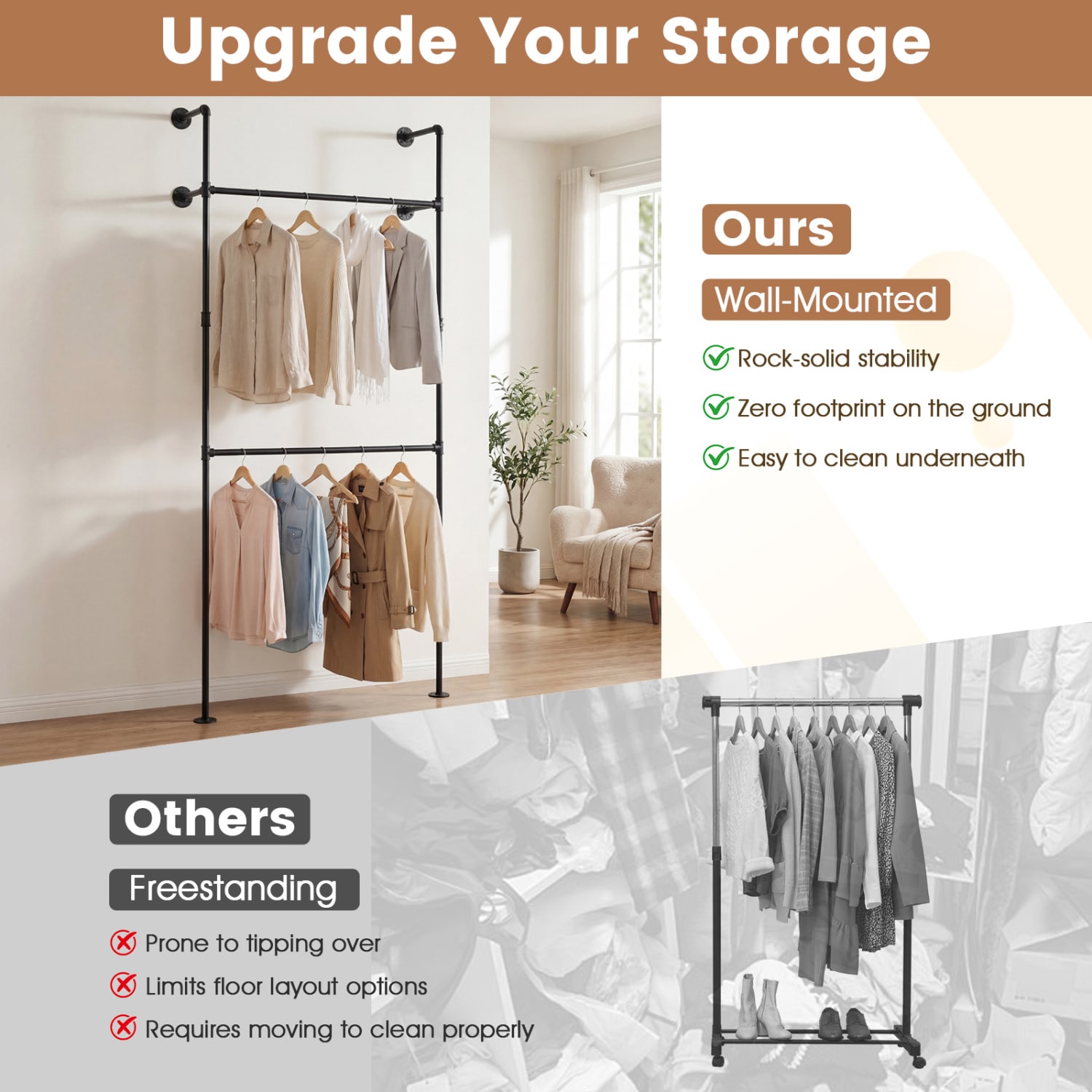 Slickblue D-CO-KB70501ZJ Garment-Racks - View #5