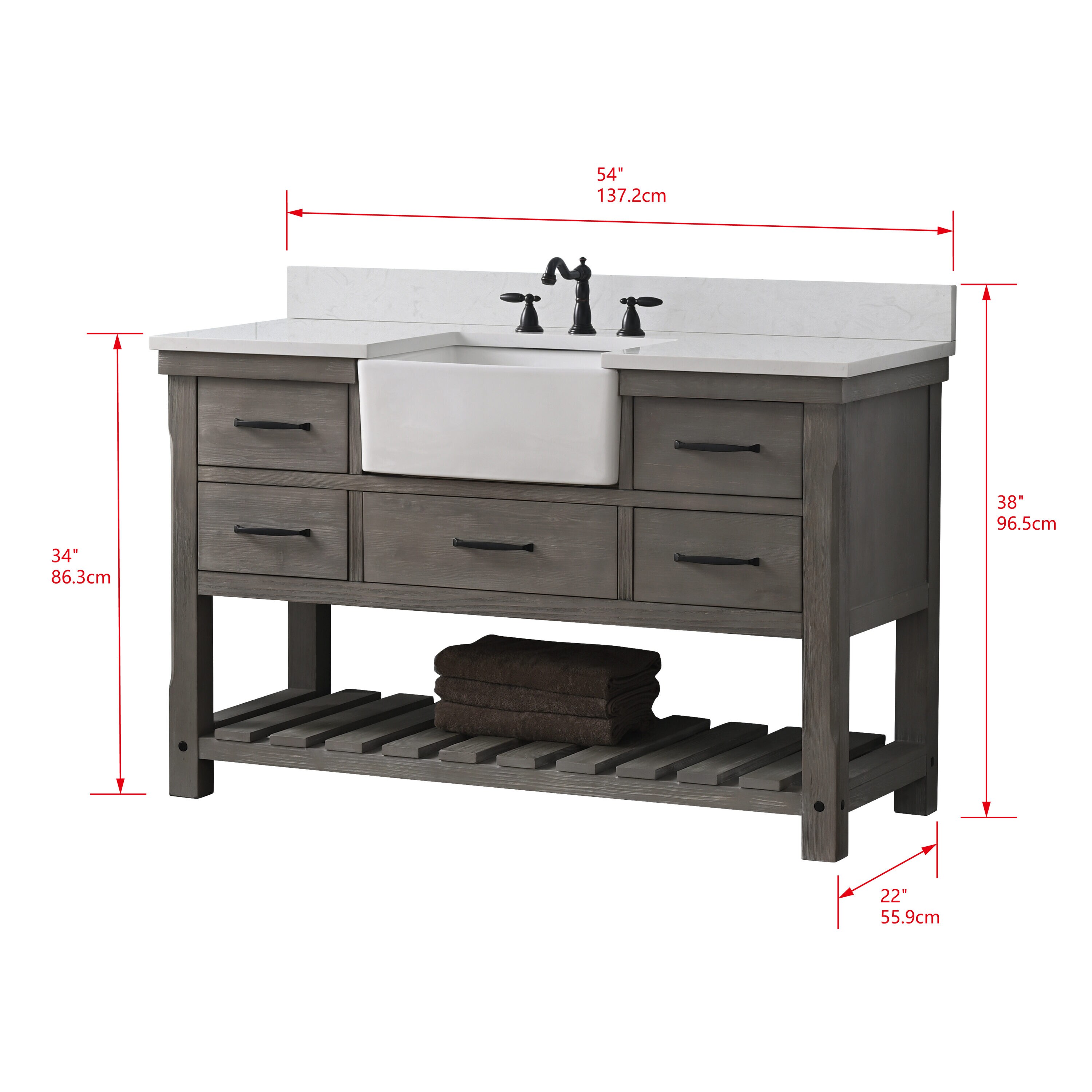 Sudio Design WESLEY-54WG-S Bath-Vanity-Combo - View #15