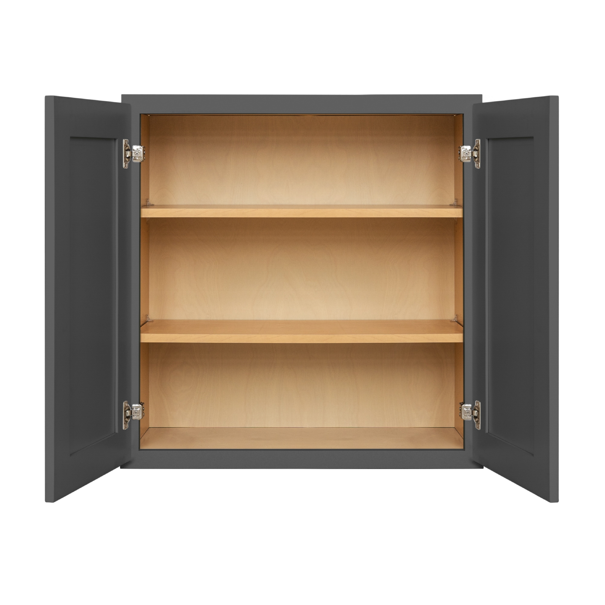 RELIABILT Calder 30-in W x 30-in H x 12-in D Dark Gray Painted Wall ...
