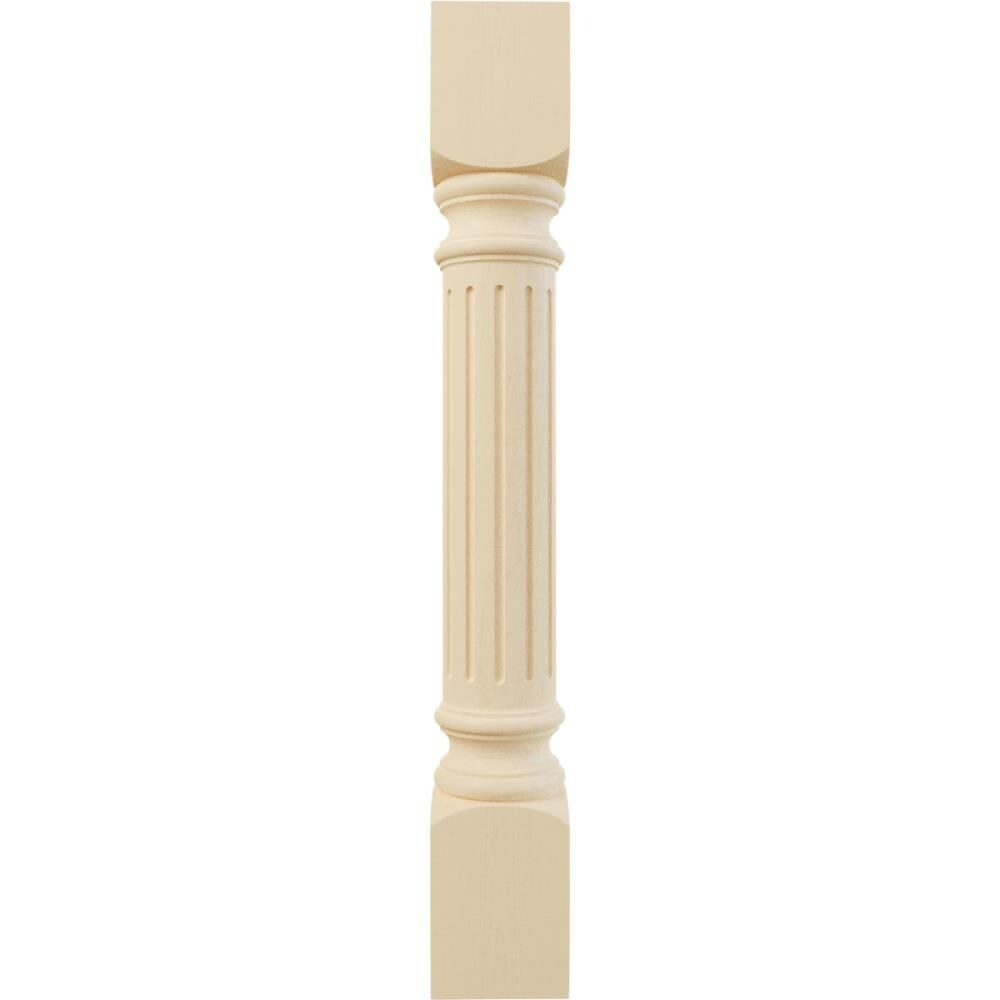 Ekena Millwork Richmond Fluted Cabinet Column 5-in x 2.96-ft Unfinished ...