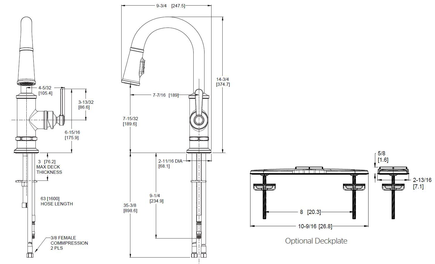 Pfister Port Haven Stainless Steel Single Handle Pull-down Kitchen ...