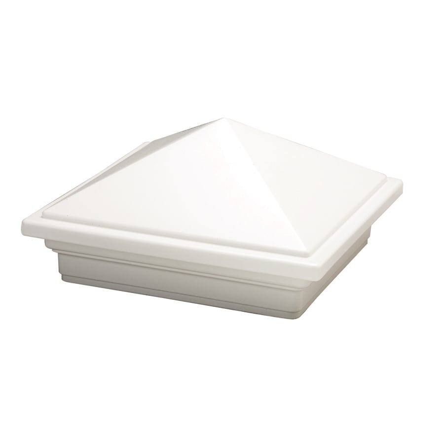 Trex 024289 4-in x 4-in Classic White Composite Deck Post Cap