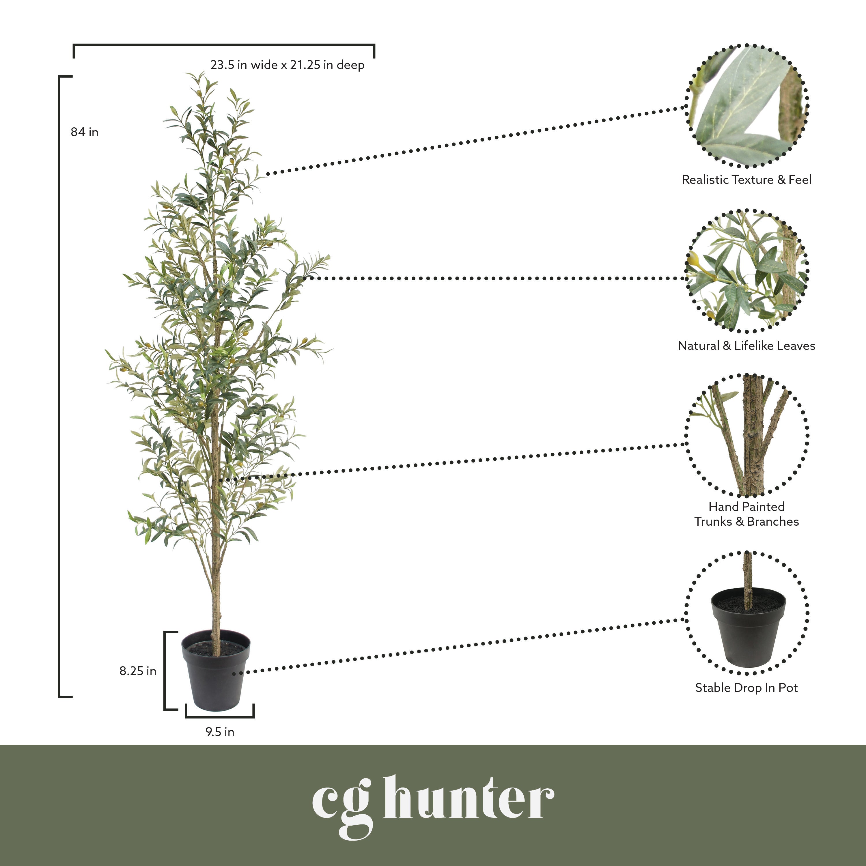 CG Hunter OLV-23019 Artificial-Plants-Trees - View #8