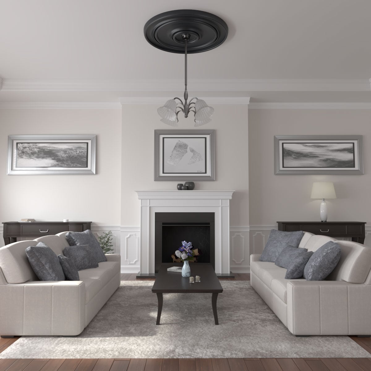 Ekena Millwork CM54TCLSGS Ceiling-Medallions - View #4