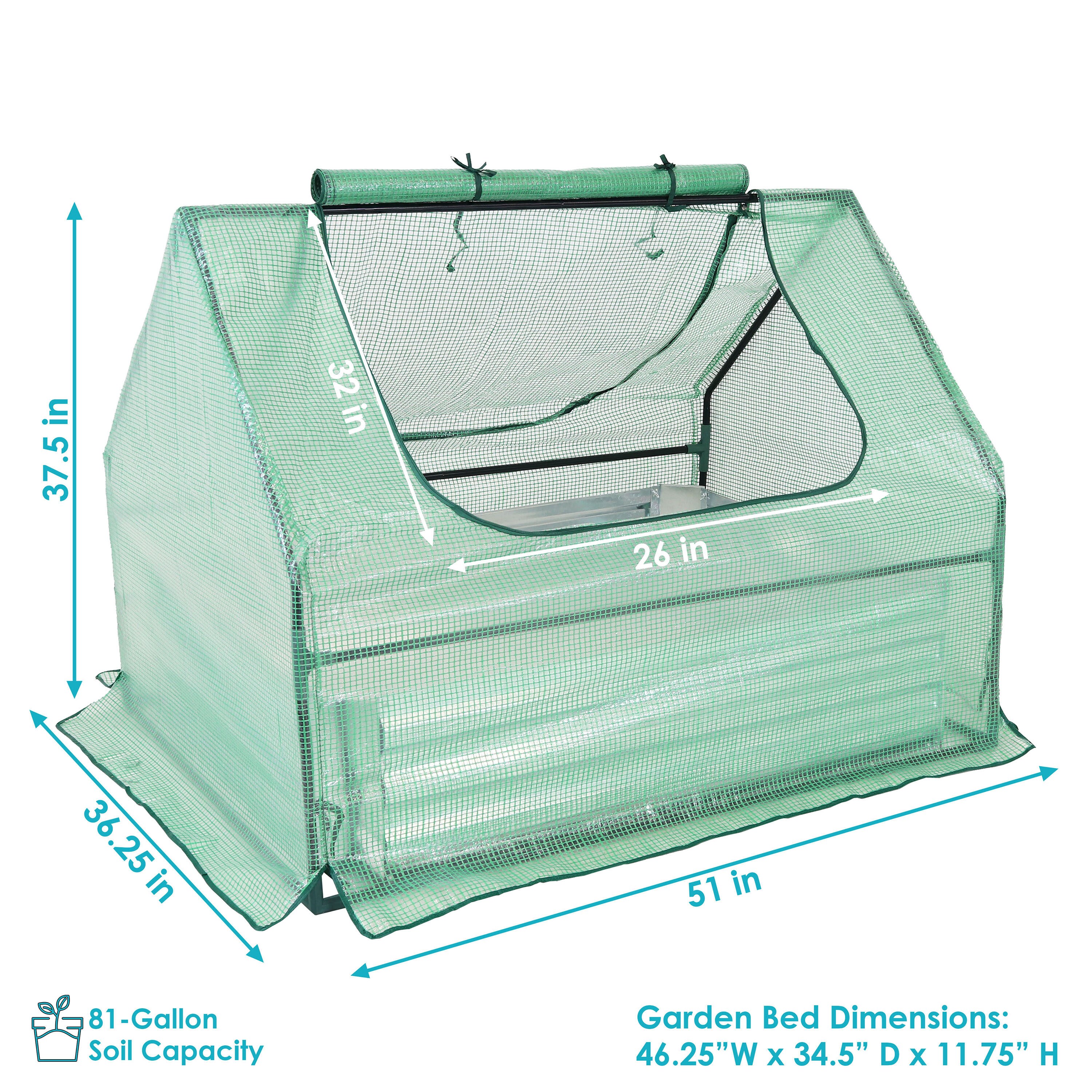 Sunnydaze Decor HB-821 greenhouses - View #5