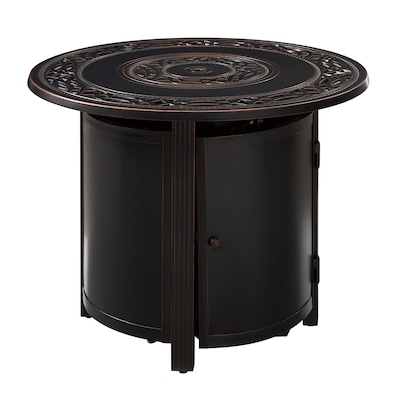 Fire Table Gas Pits At Com, Dover 30 Inch Round Slate Fire Pit Table