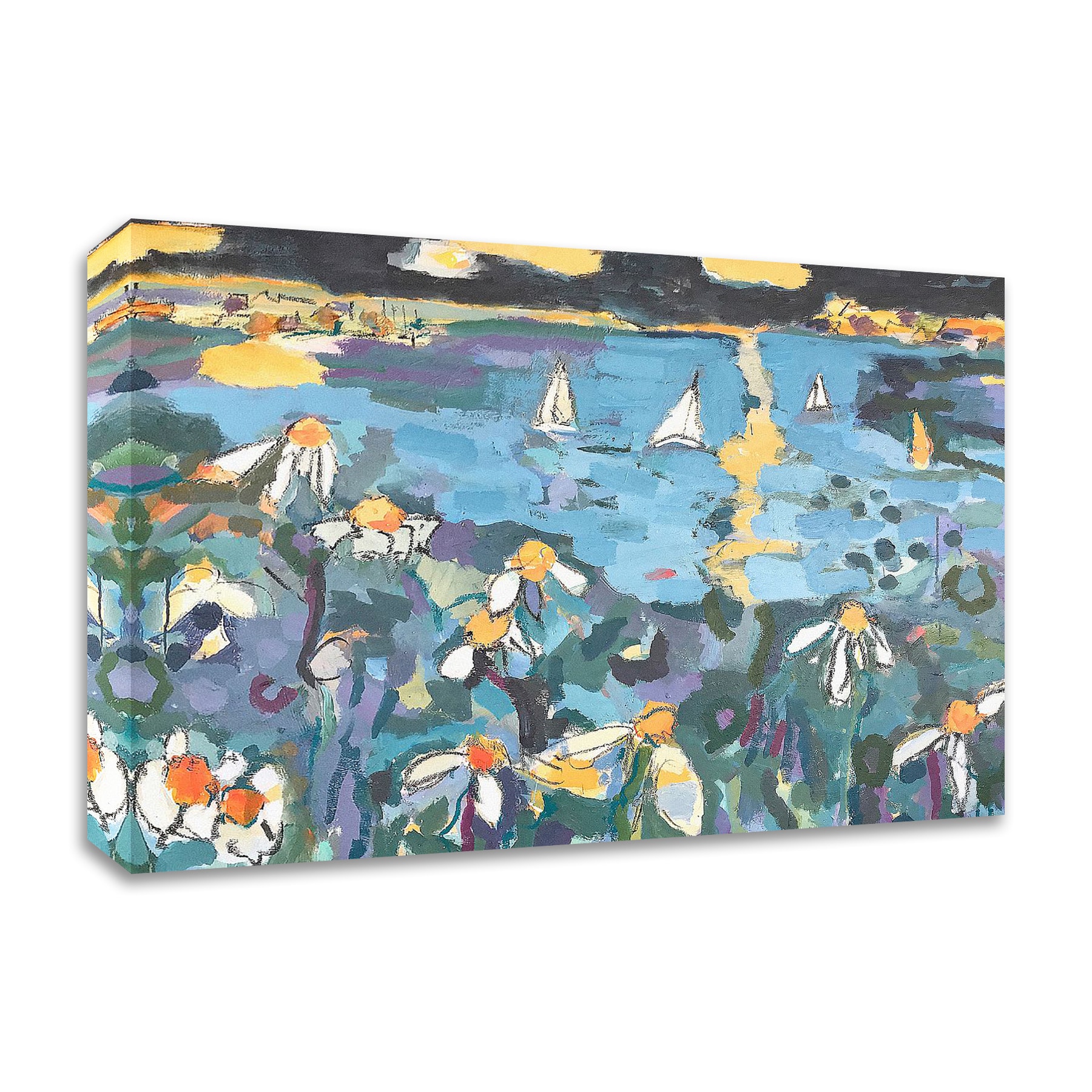 Tangletown Fine Art 8A569DC-2418 Yachting Per Anders 18-in H x 24-in W Abstract Print on Canvas