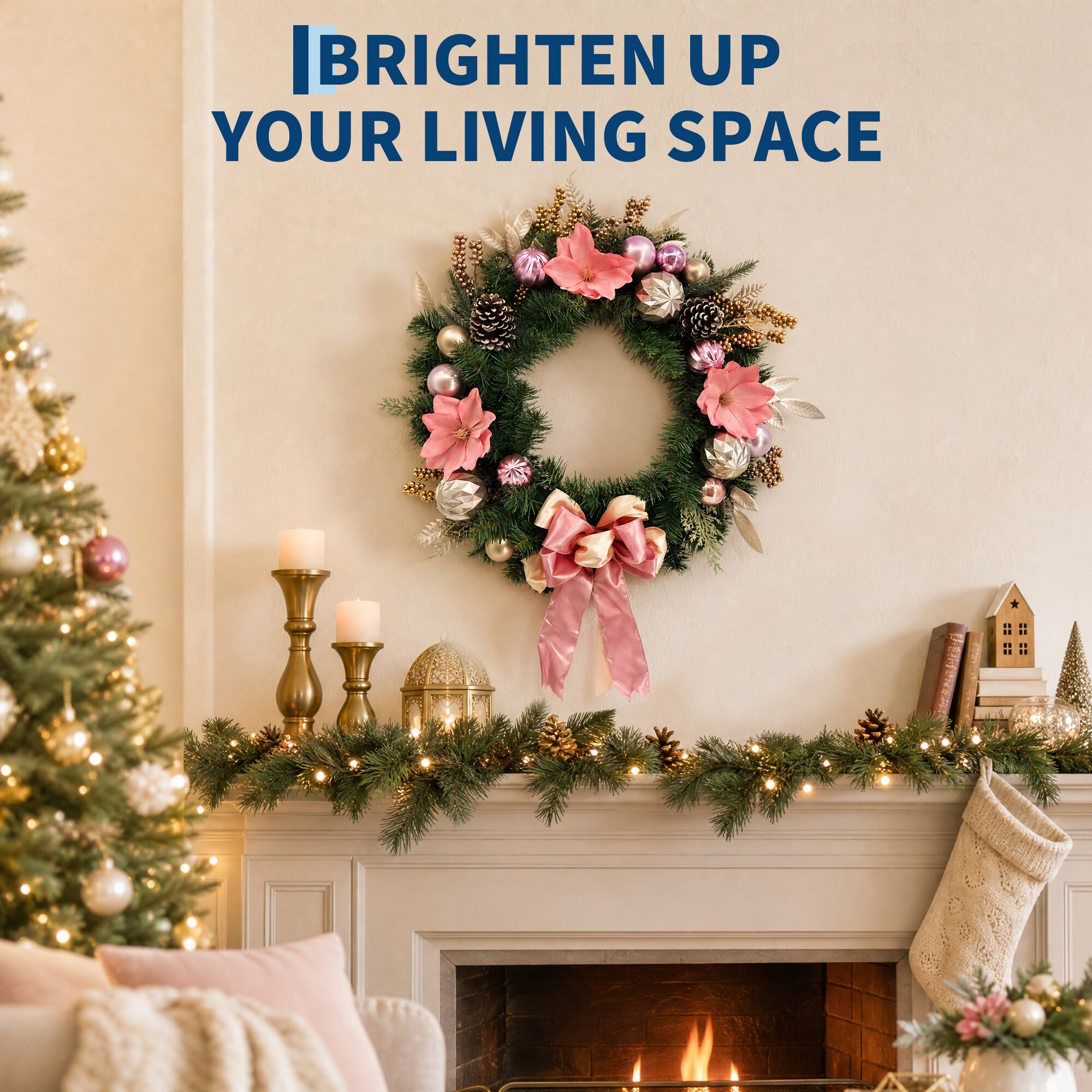 Garvee BPL-MUZZBP09JL-93G Artificial-Christmas-Wreaths - View #4