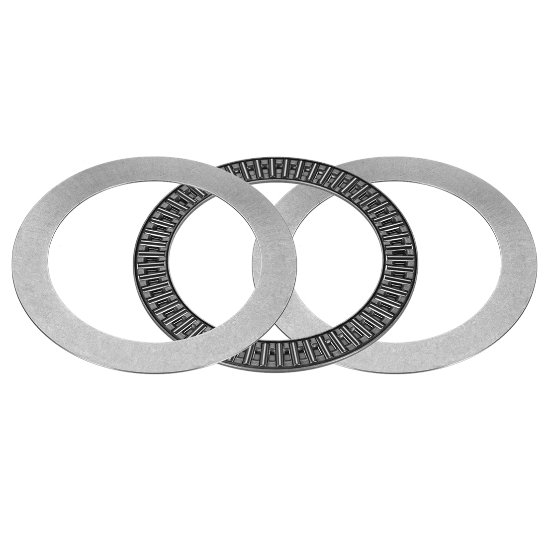 Unique Bargains AXK100135 Needle Roller Thrust Bearings with 2 Washers 100mm Inner Diameter 135mm OD 4mm Width Chrome Steel