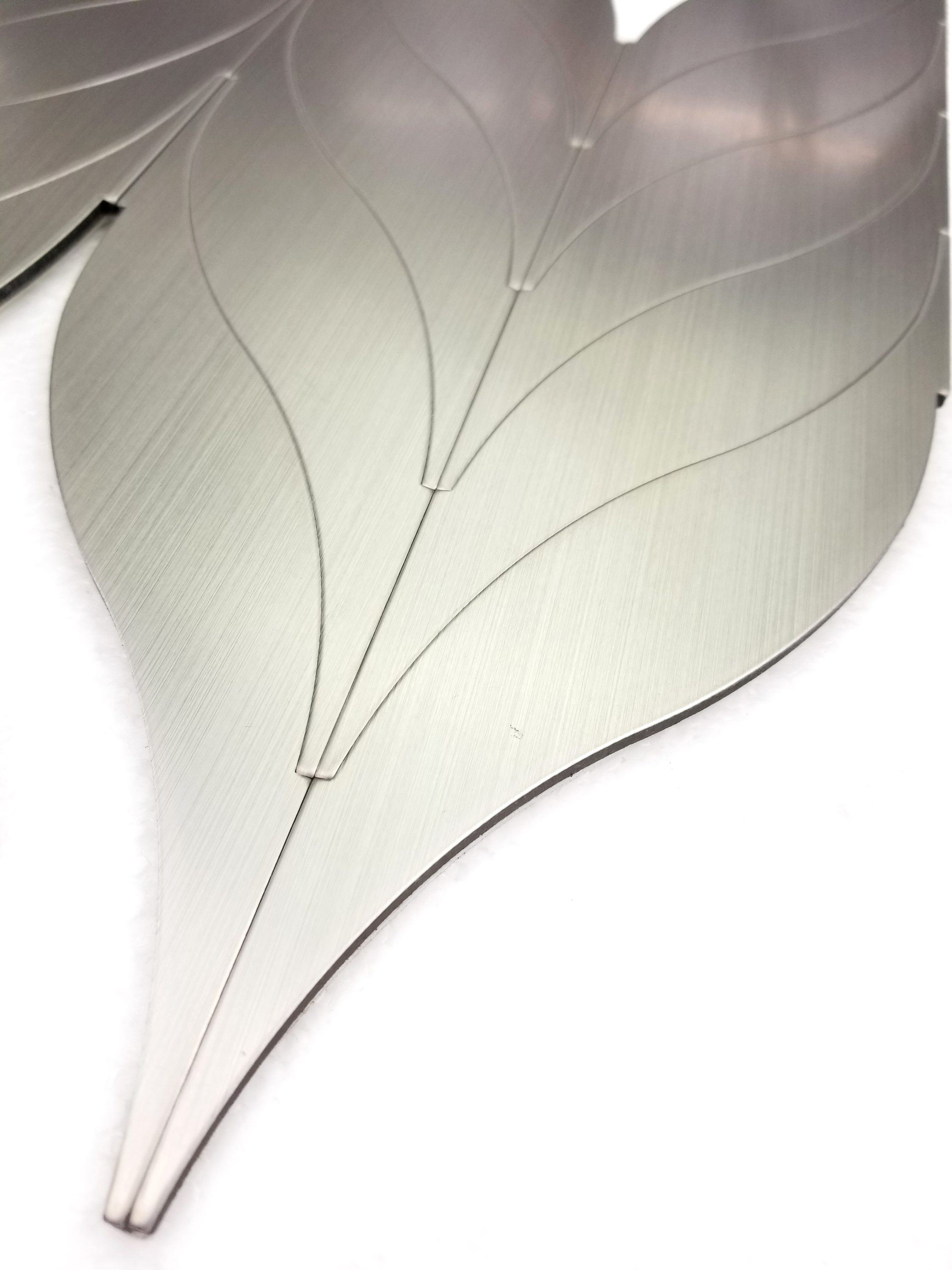 Abolos LWSEHMMMD-SI Enchanted Metals 22-Pack Eternal Silver/Brushed 12-in x 12-in Brushed Metal Patterned Wall Tile