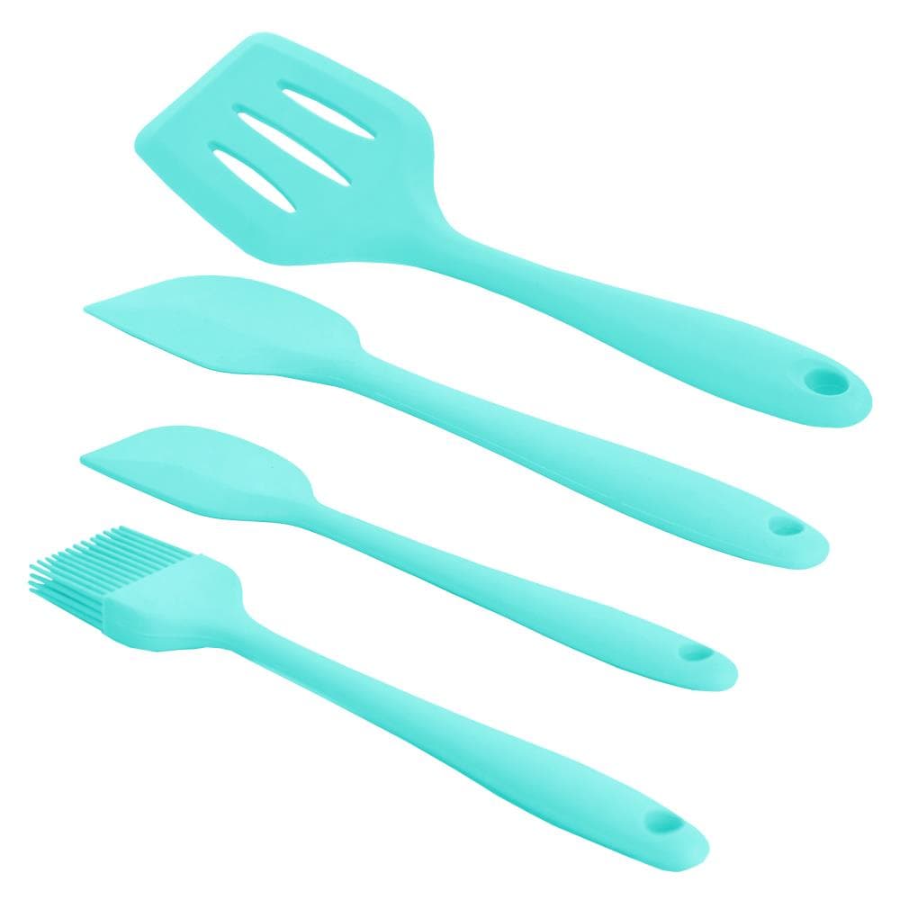 Styled Settings Copper & Teal Silicone Kitchen Utensils Set
