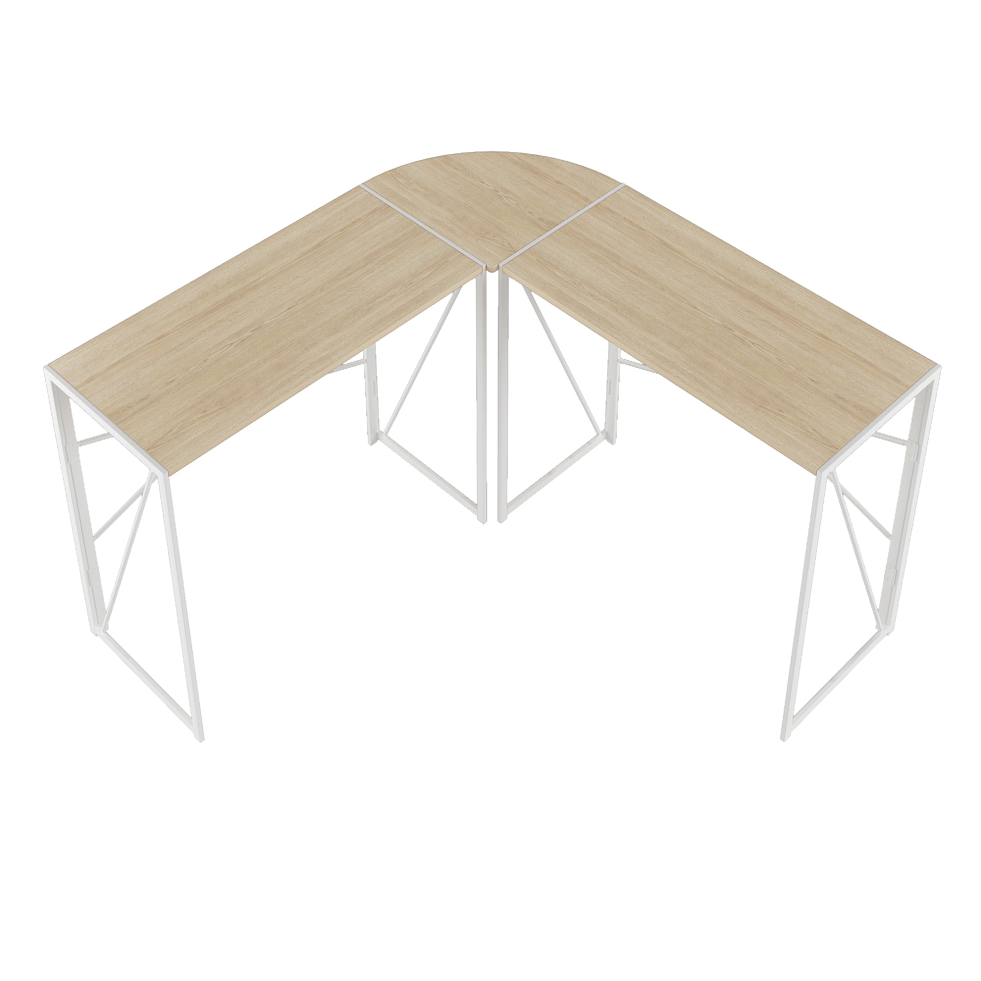 Clihome W-C28M603 L-Shaped Corner Computer Desk 46.5-in White Modern/Contemporary Computer Desk