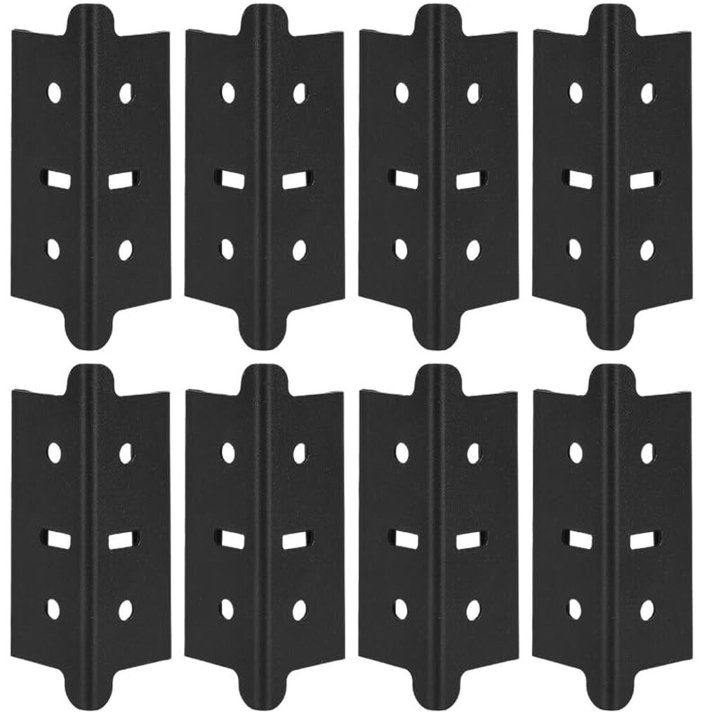 UUDULY  8 pcs 1 25 inch post coupling connector for shelving expansion fits posts up to 1 25 inch powder coated steel easy install for storage