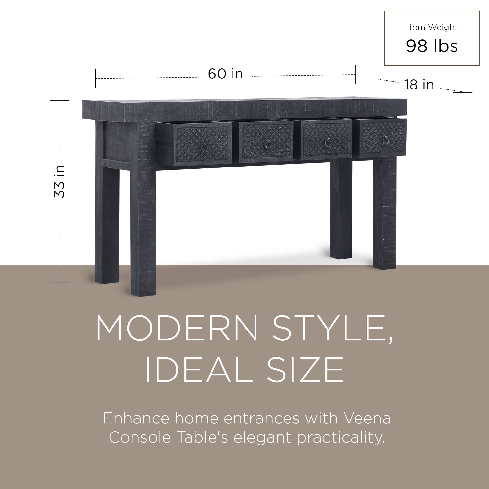 Maven Lane ML-VEE-01BL End-Tables - View #5