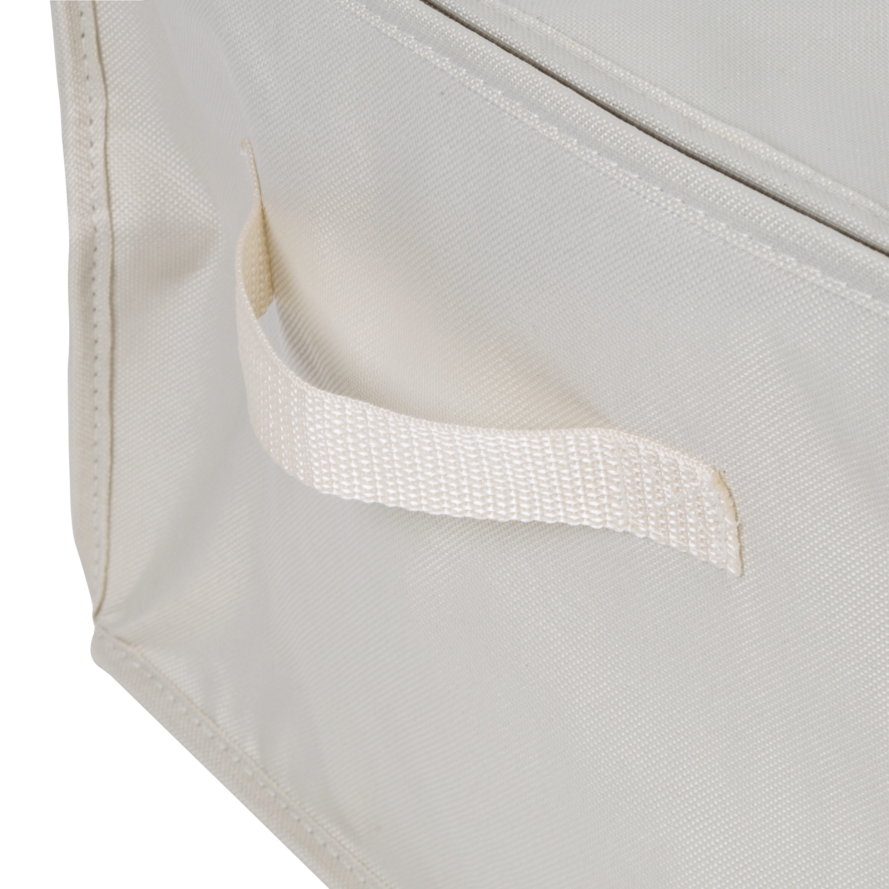 Natural Polyester Stemware Storage Box Set with Zipper Closure