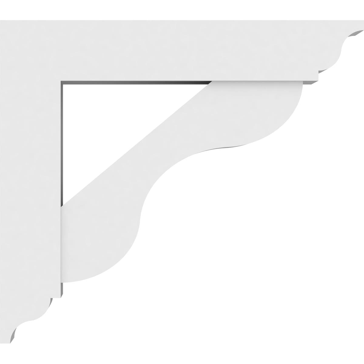 Ekena Millwork BKTP05X24X24CAR01 Exterior-Brackets-Braces - View #3
