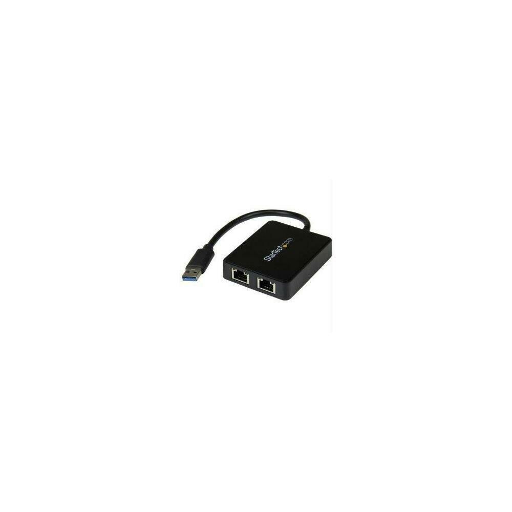 StarTech SY3616673 USB32000SPT Startech Add Two Gigabit Ethernet Ports and A Usb 3.0 Pass-through Port to Your Laptop Th