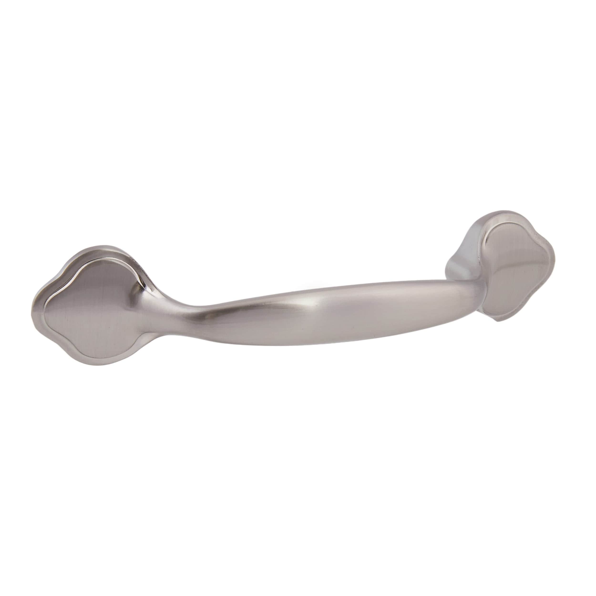 allen + roth DMZ-21738-76-SN Spade Pull 3-in , 76mm Center to Center Satin nickel Arch Handle Drawer Pulls