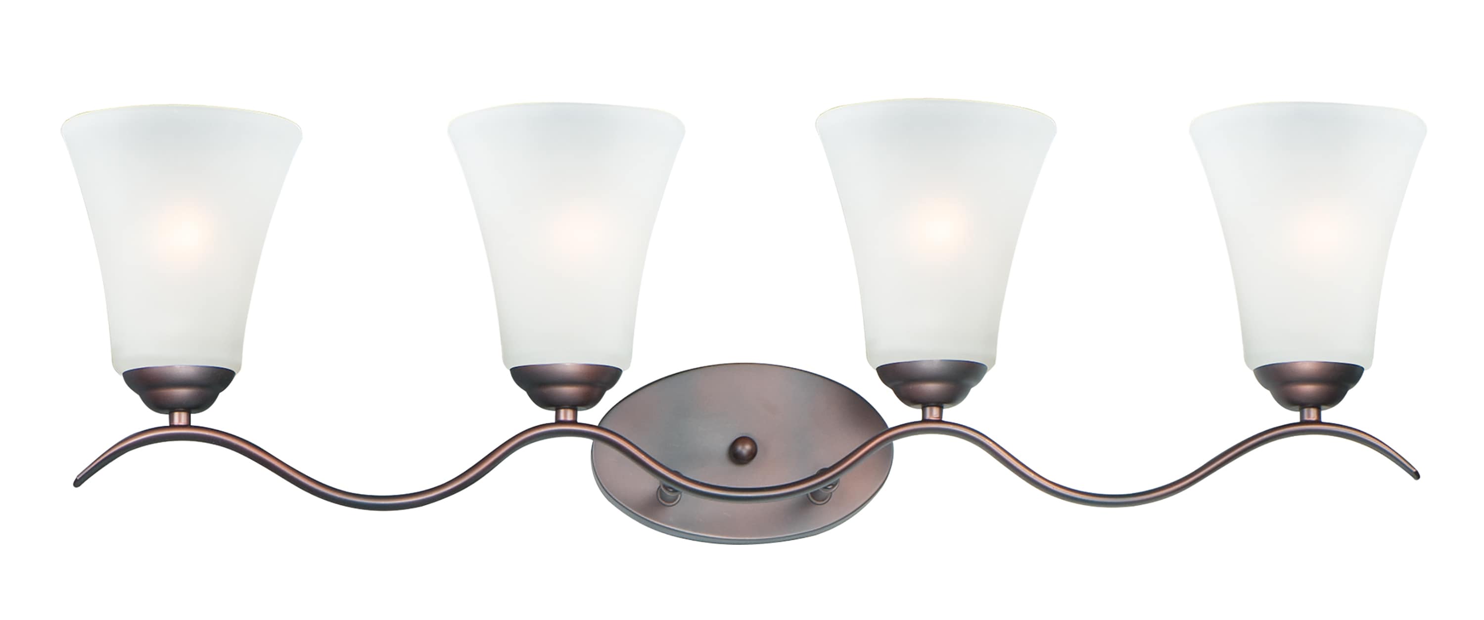 Maxim Lighting 12084FTOI Shelter 31.5-in 4 -Light Oil-rubbed Bronze French country/cottage Vanity light