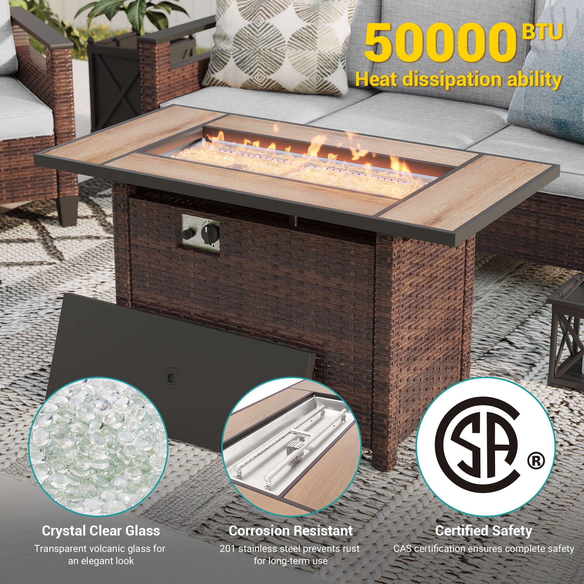 Sonkuki SD-PS-126BLY-S1T5 Patio-Conversation-Sets - View #4