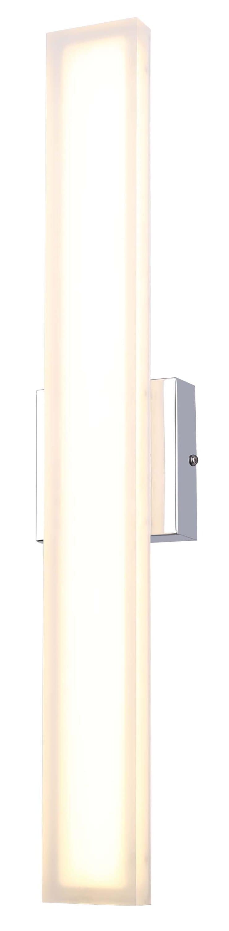 Canarm LVL255A05CH Javi 4.375-in 1 -Light Polished Chrome Integrated LED Modern/contemporary Vanity light