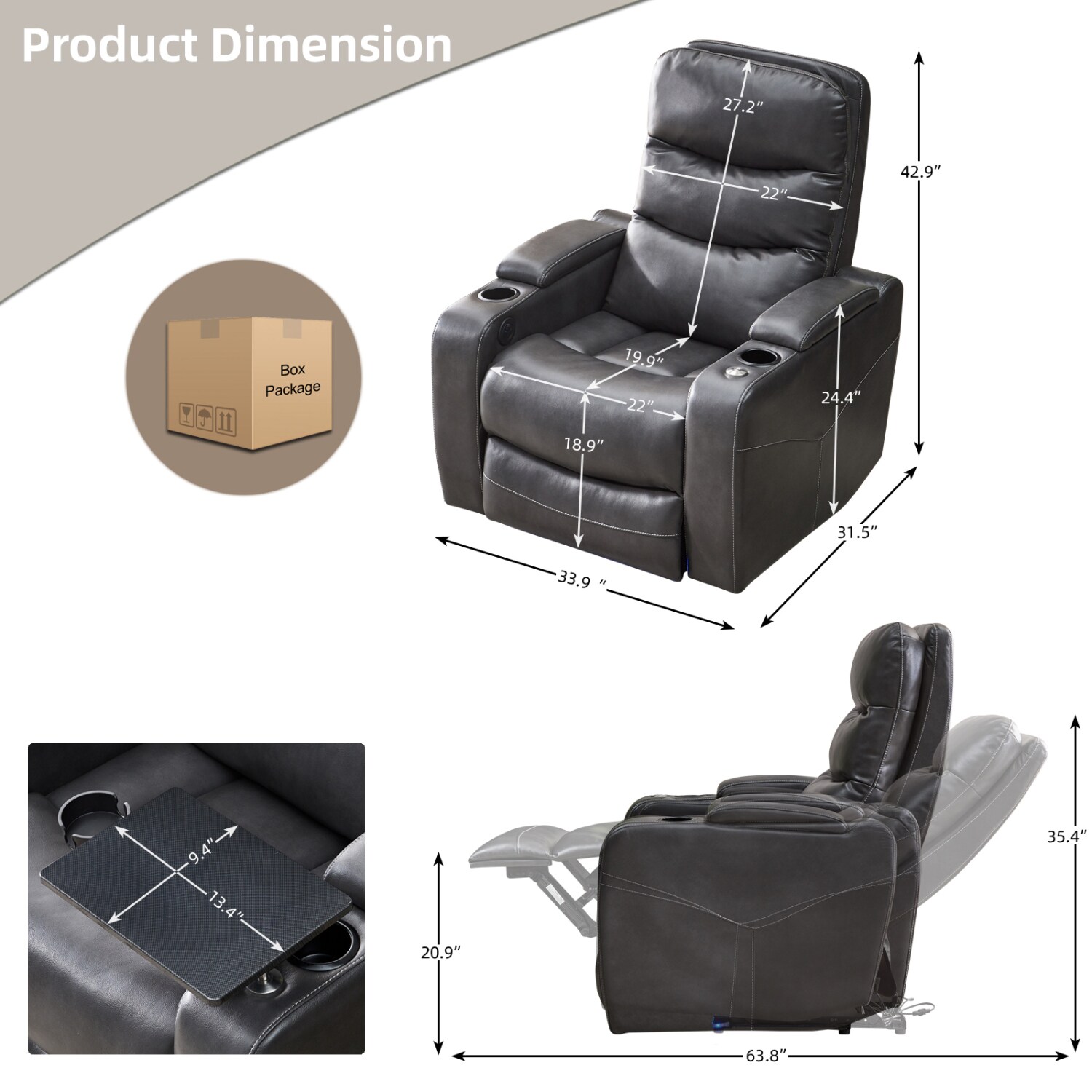 Streamdale Furniture W1805110812 recliners - View #5