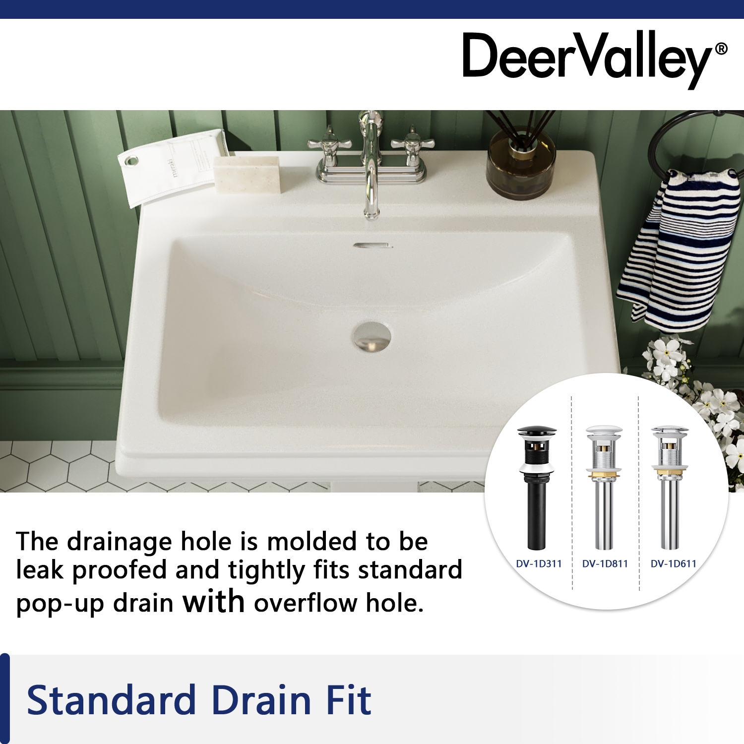 DeerValley DV-1P521 Complete-Pedestal-Lavatories - View #4