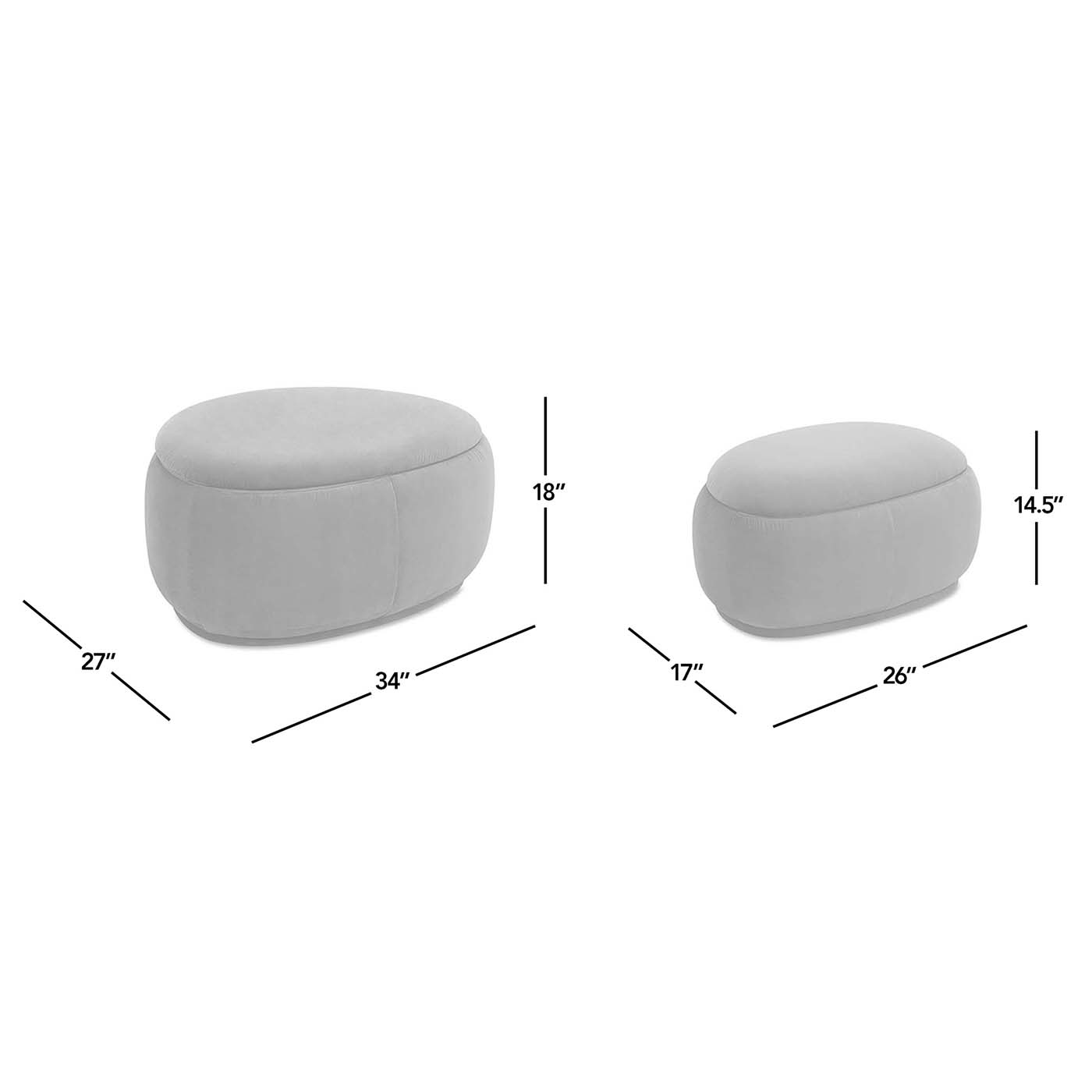 Jennifer Taylor Home LKOG-84540S Indoor-Ottomans - View #7