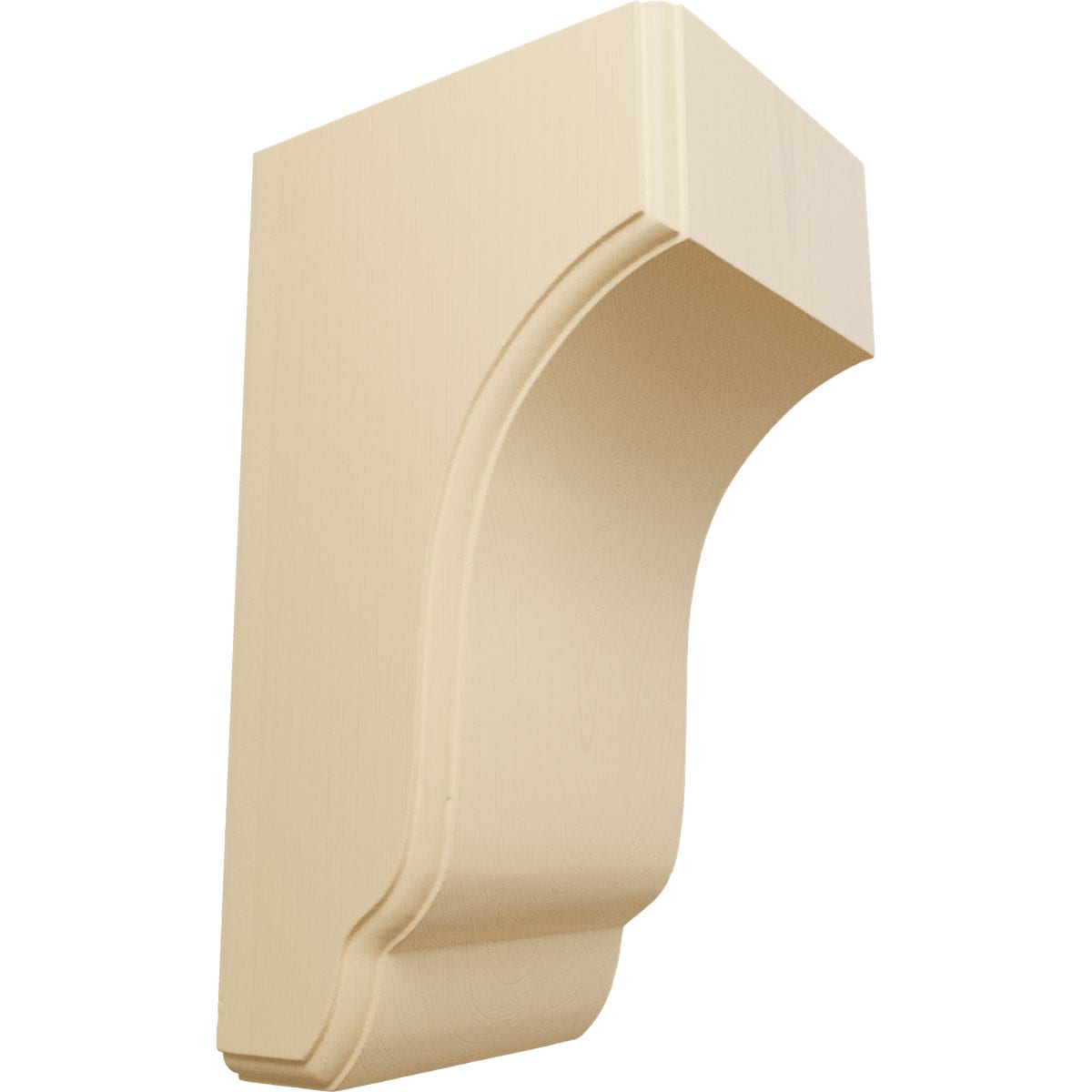 Ekena Millwork COR04X05X10CPMA 4.75-in x 5.5-in x 10-in Unfinished Maple Wood Paintable/Stainable Corbel