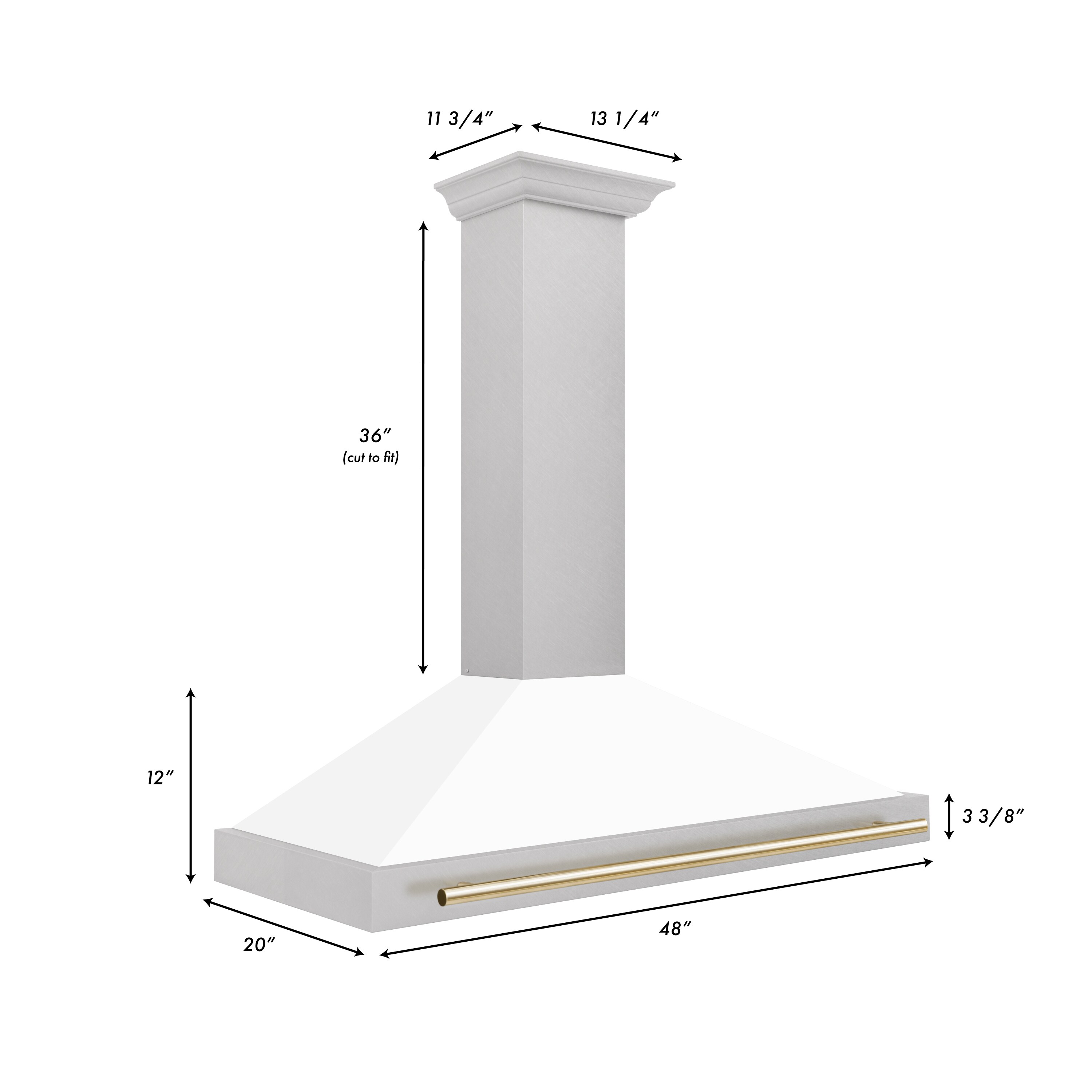 ZLINE KITCHEN & BATH KB4SNZ-WM48-G Wall-Mounted-Range-Hoods - View #3