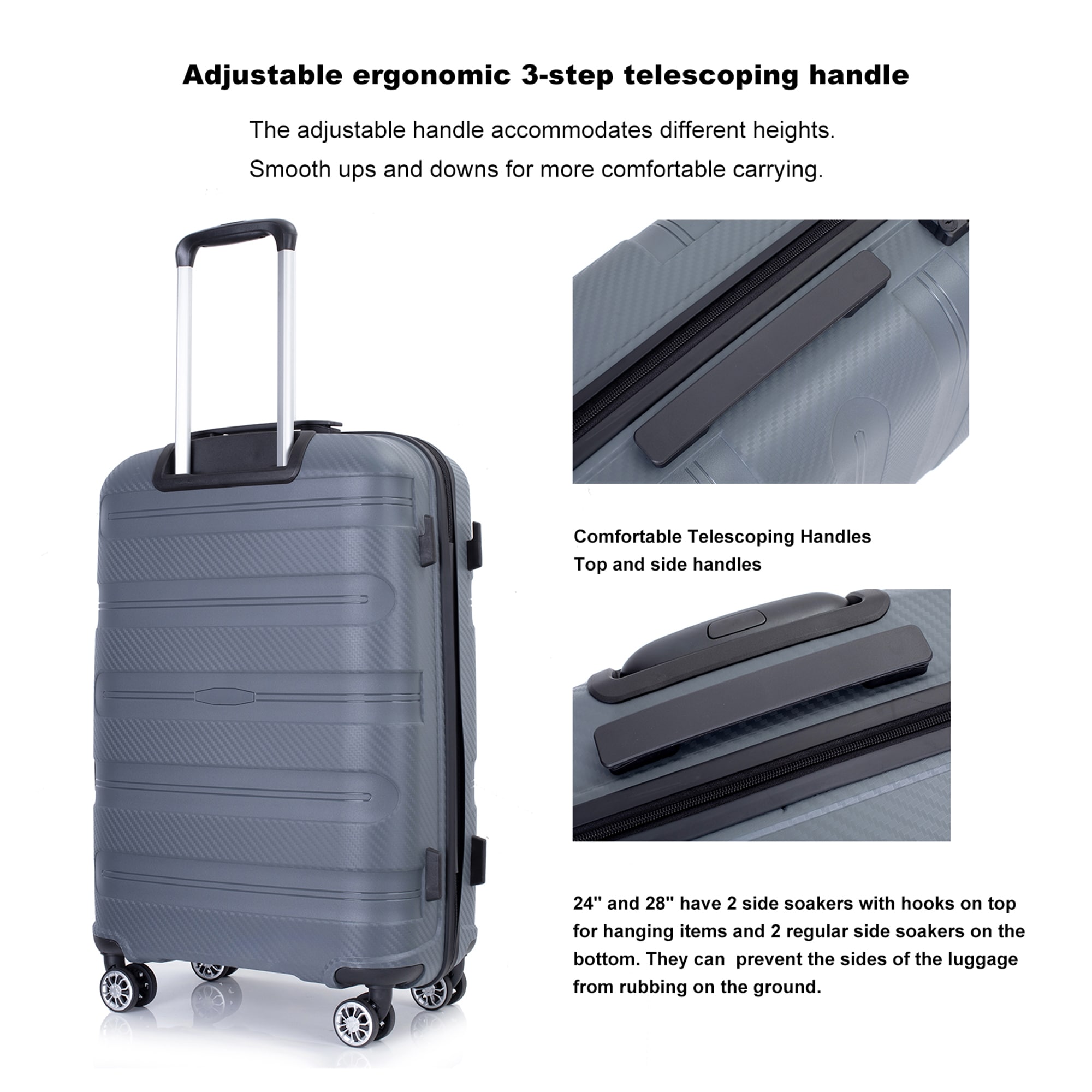 SINOFURN SYD9400012GY Luggage-And-Luggage-Sets - View #13