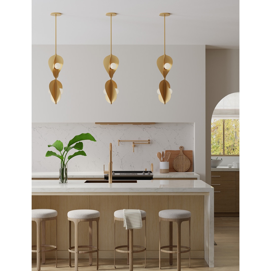 Minka Lavery Pod 1 -Light Legacy Brass Modern/contemporary Clear