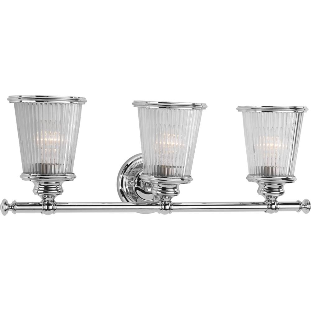 Progress Lighting P2171-15 Radiance 3-Light Polished Chrome Transitional Vanity Light