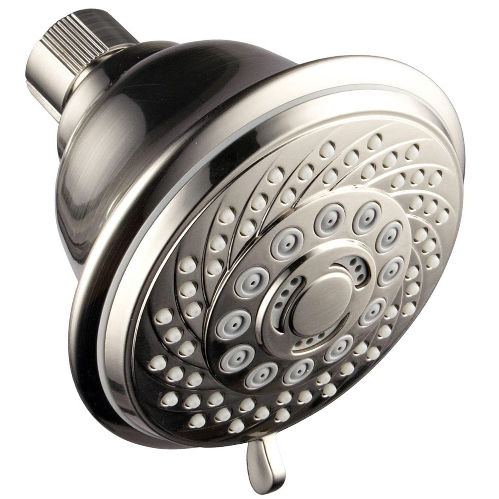 HotelSpa Brushed Nickel Fixed Showerhead Shower Head 2.5-GPM (9.5-LPM ...