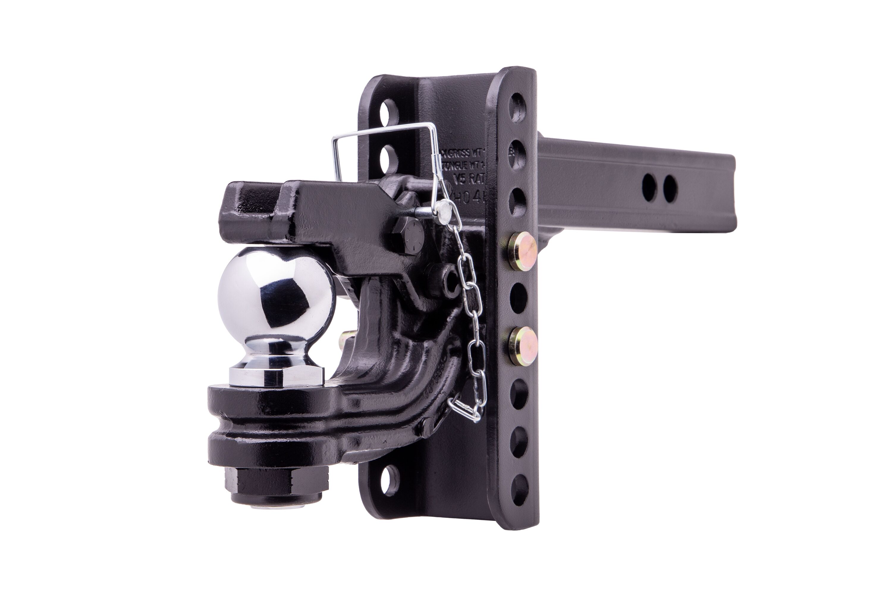 ONEMOUNT 10015 6-in Drop 2-in Receiver Steel with Chrome Plating Interlocking Adjustable Hitch Mount