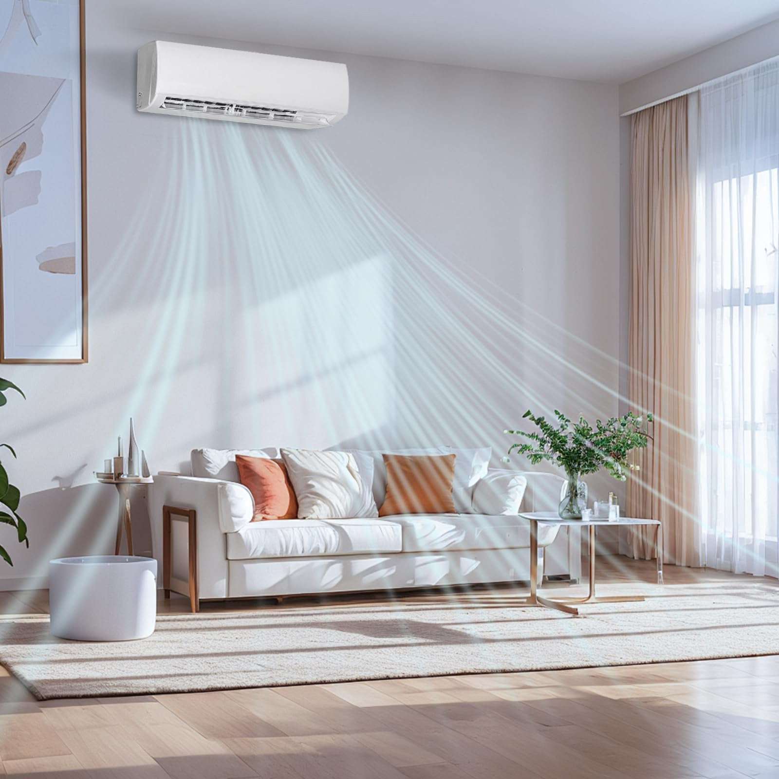 Achazel  Wifi Enabled 1 zone 24000 BTU Ductless Mini Split Air Conditioner Heat Pump Included 20 SEER2 230V Cools Up to 1500 Sq.ft Sansujyuku sansujyuku.com