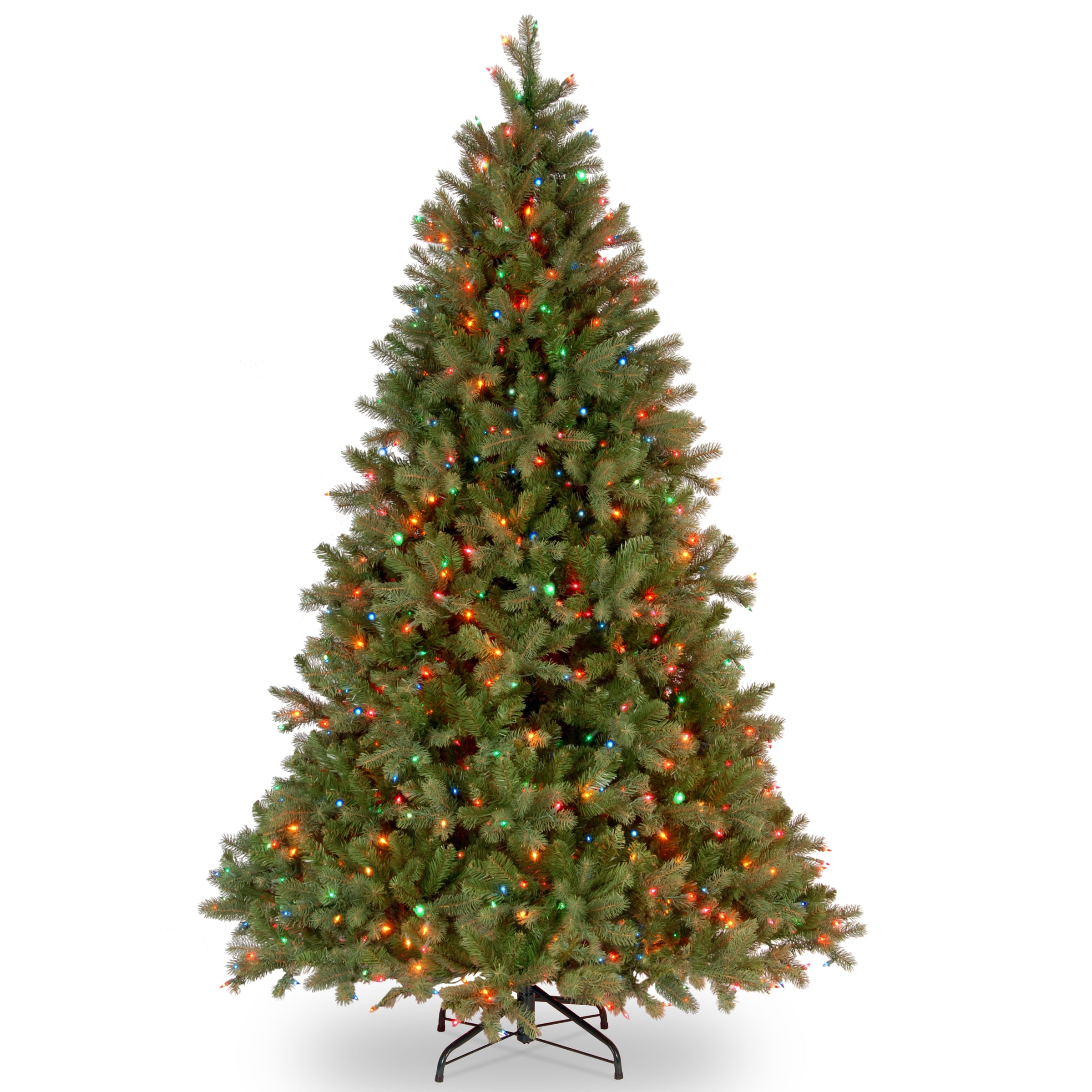 National Tree Company PEDD1-325-65 6.5-ft Douglas fir Pre-lit Artificial Christmas Tree with Multicolor Incandescent Lights