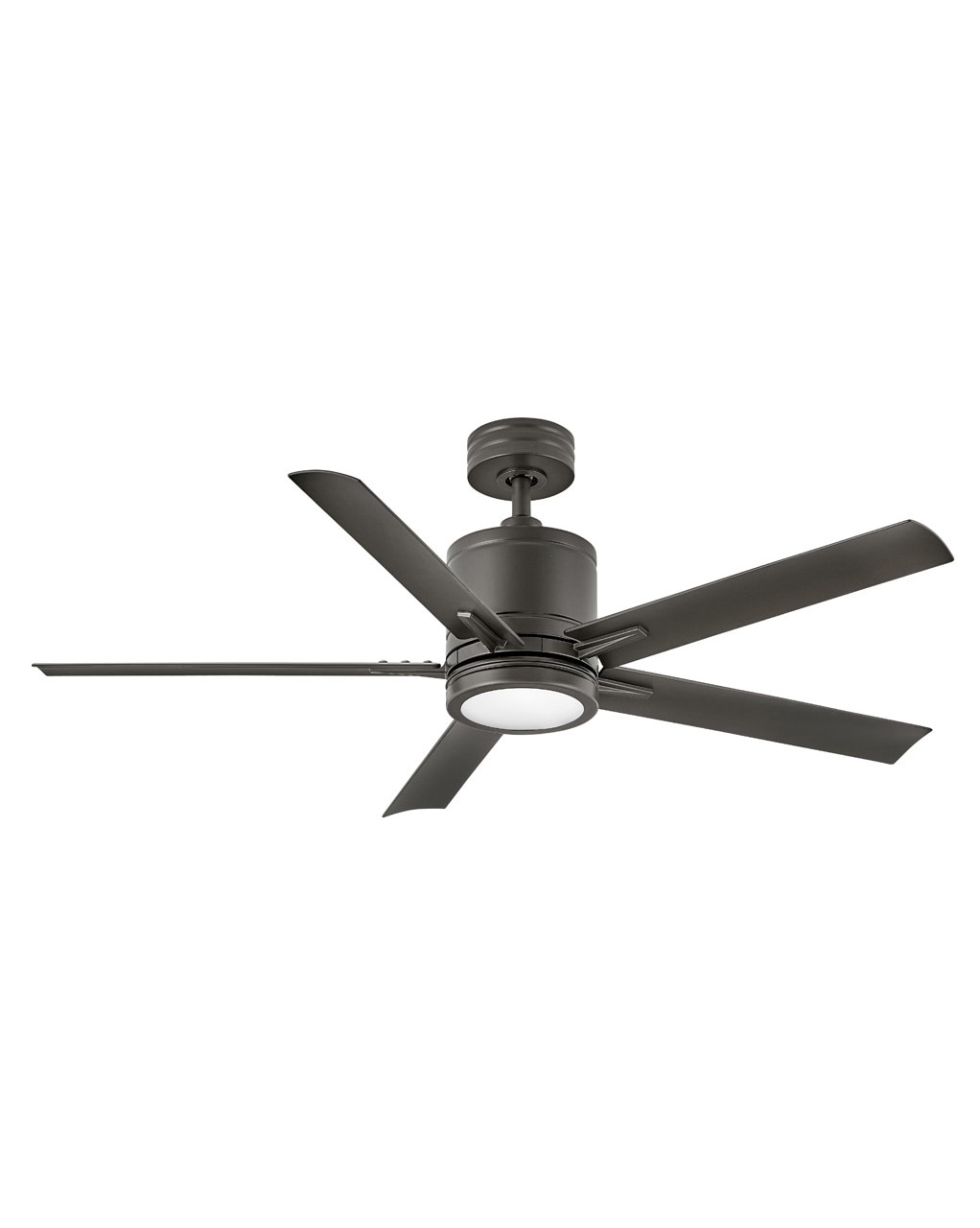 Hinkley 902152FMM-LWD Vail 52-in Integrated LED Outdoor Smart Metallic Matte Bronze with Metallic Matte Bronze Blades Ceiling Fan With Light - Remote Included ( 5 -Blade )