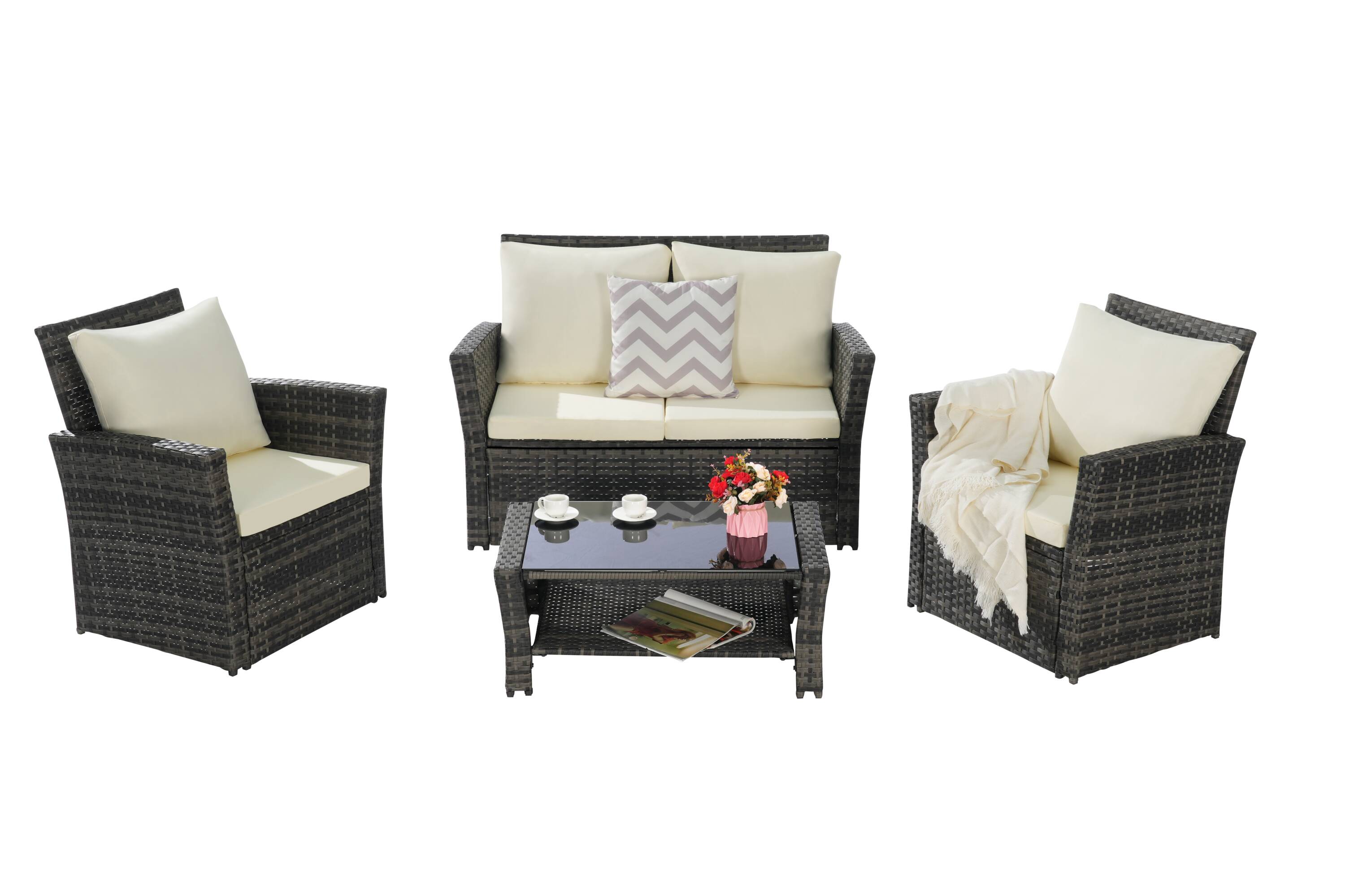SANSTAR LRS-857M Patio-Conversation-Sets - View #5