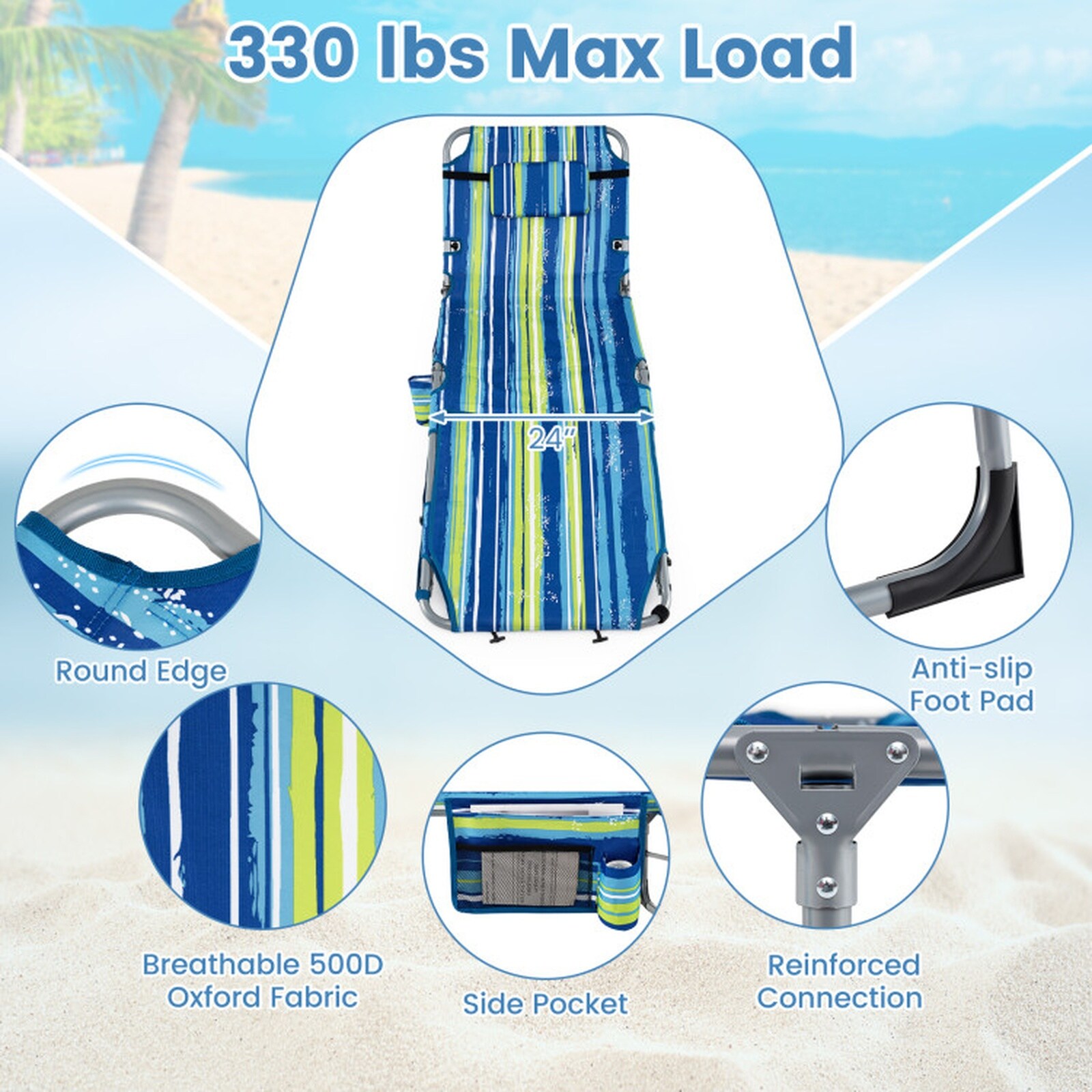 SUGIFT LW102SUGHY2398 Beach-Camping-Chairs - View #7