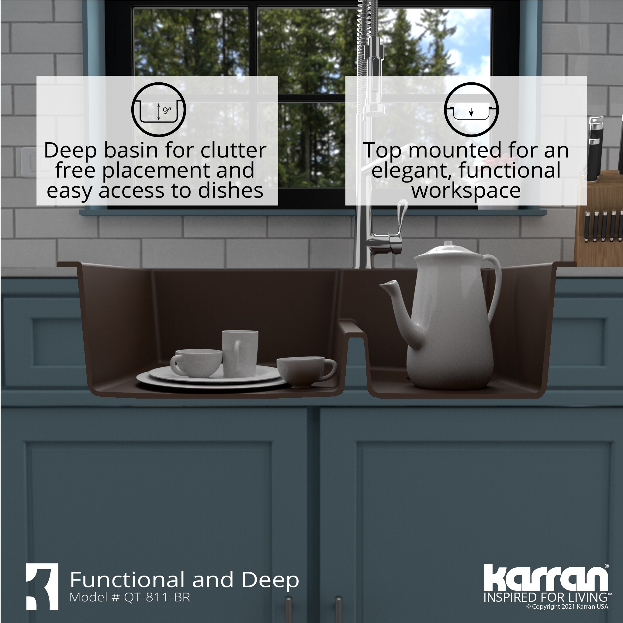 Karran QT-811-BR Kitchen-Sinks - View #9