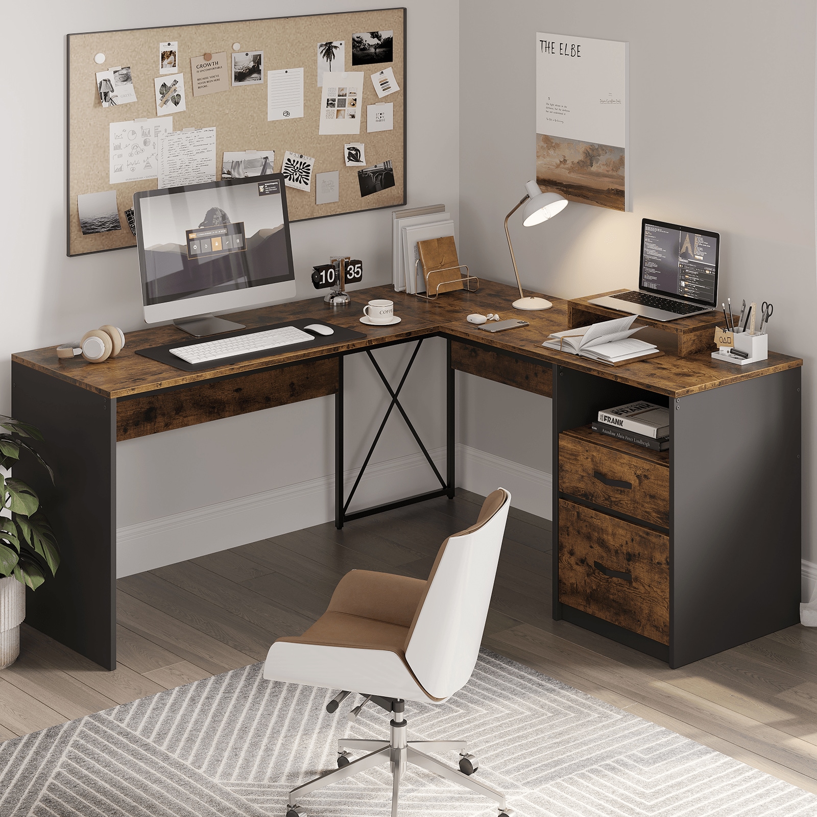 Bestier LOW-H103314A-RST desks - View #5