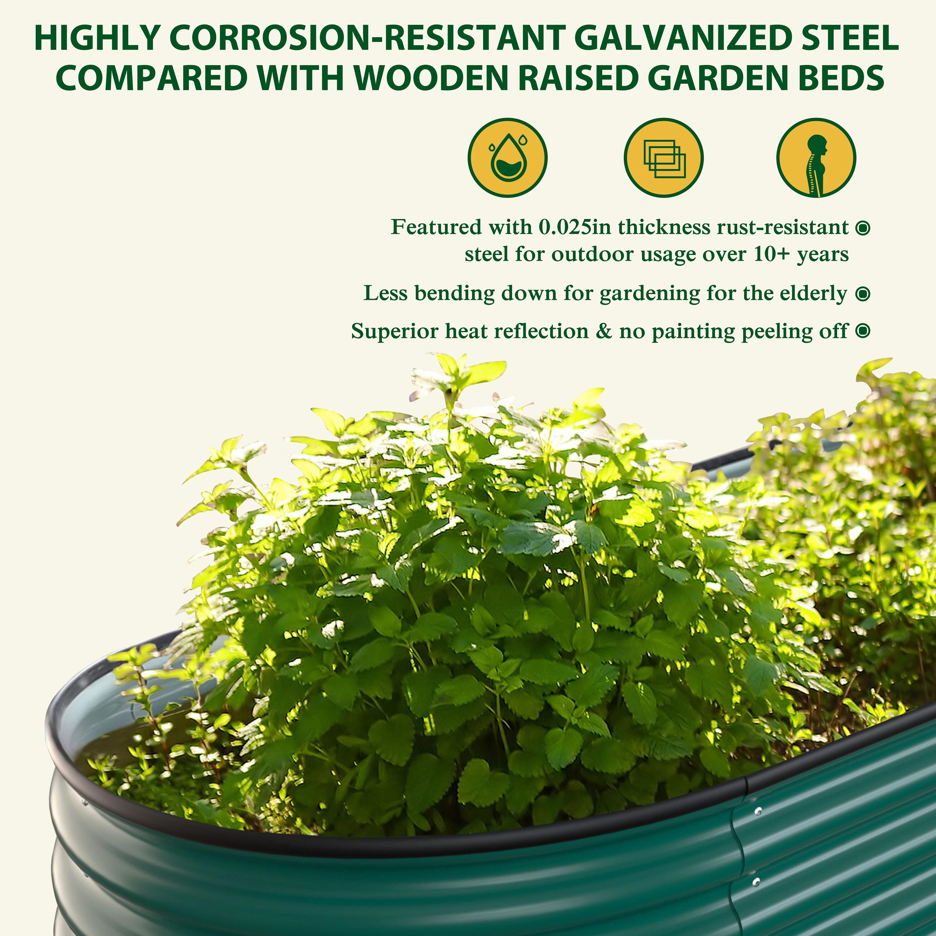 VEIKOUS PG0102-82-03GE Raised-Garden-Beds - View #6
