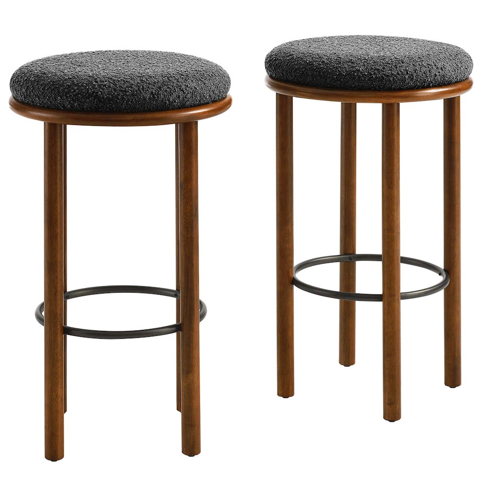 Modway BG3612379 Fable Boucle Fabric Bar Stools Set of 2