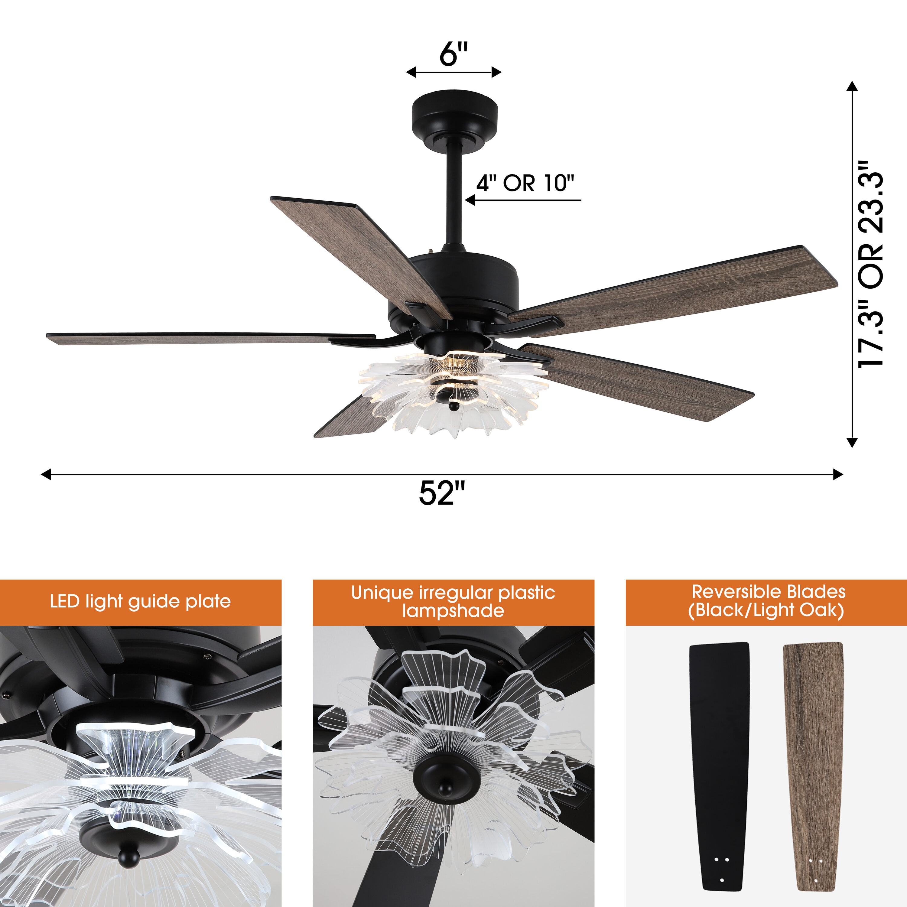 Parrot Uncle F6035BK Ceiling-Fans - View #6
